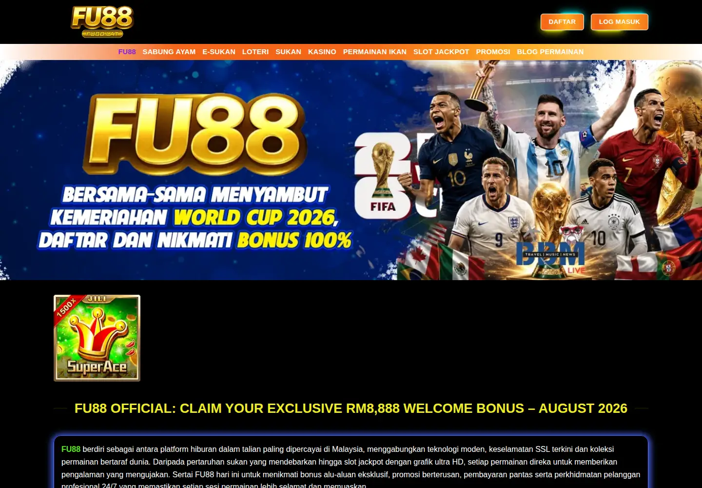 Screenshot of fu88.lat
