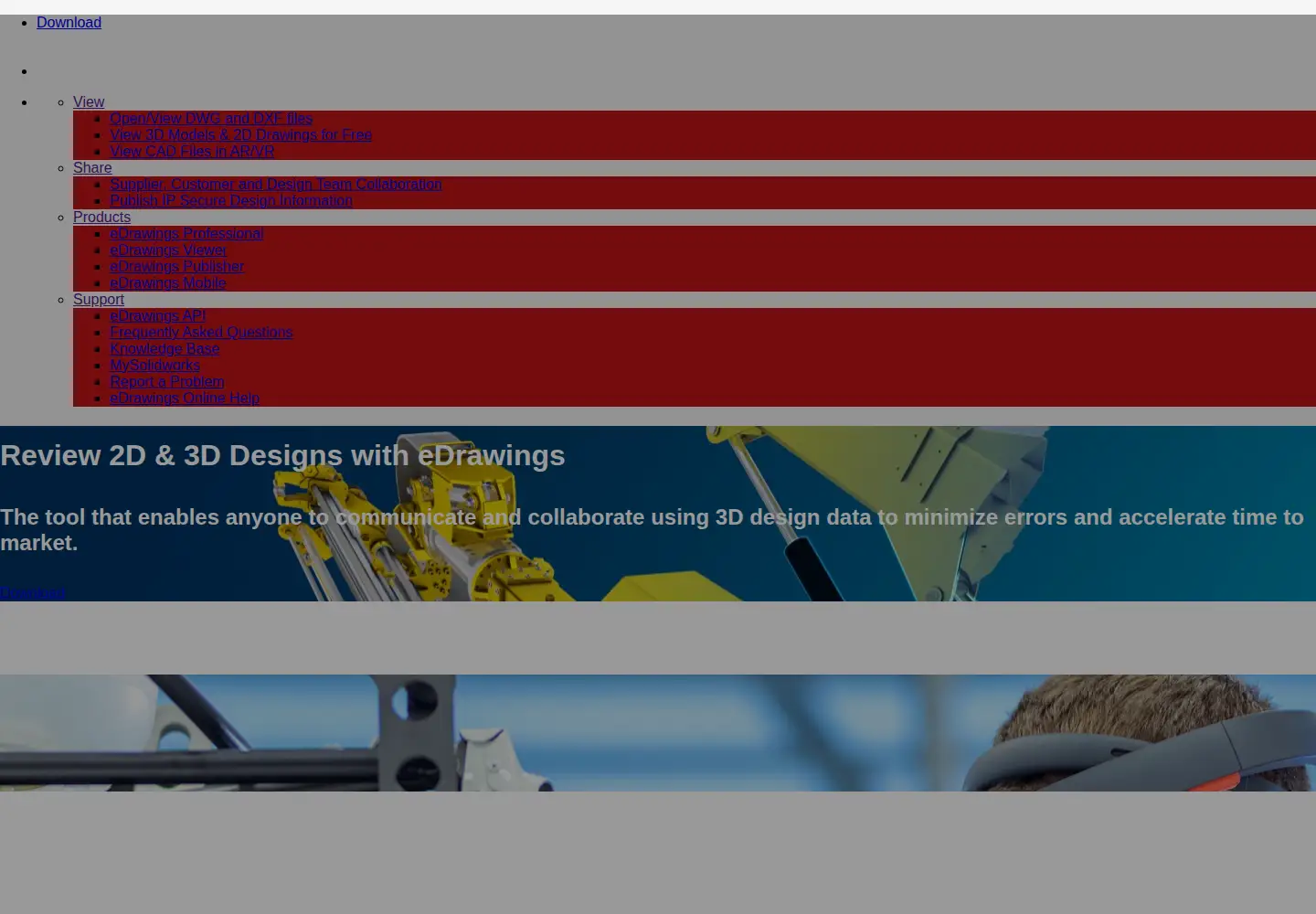 Screenshot of edrawingsviewer.com