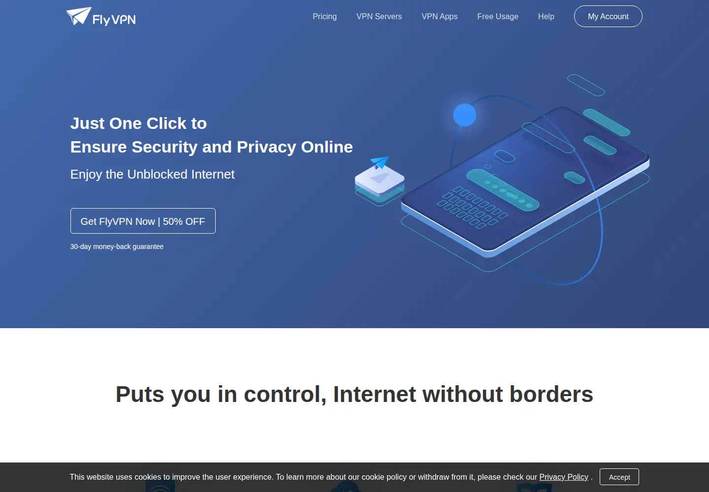 Screenshot of flyvpn.com