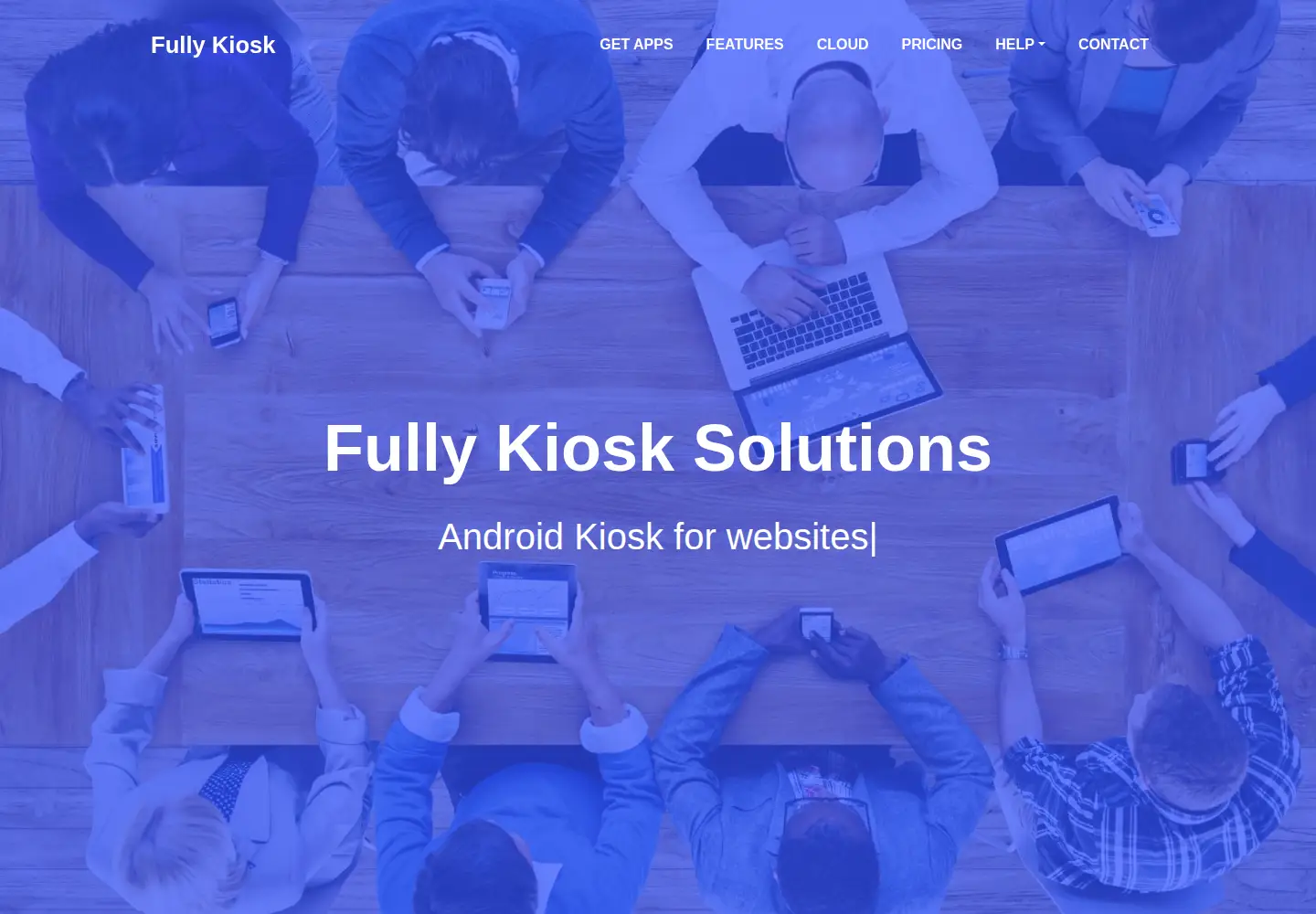 Screenshot of fully-kiosk.com