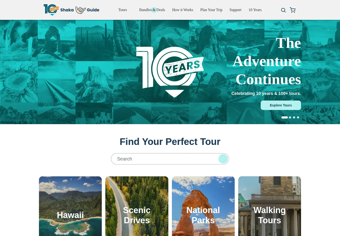 Screenshot of shakaguide.com