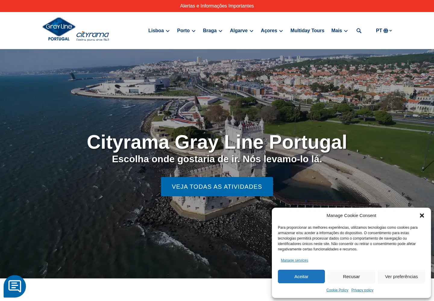 Screenshot of cityrama.pt