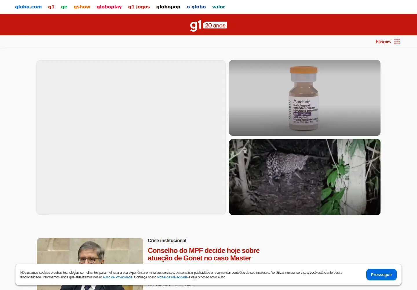 Screenshot of g1.com.br