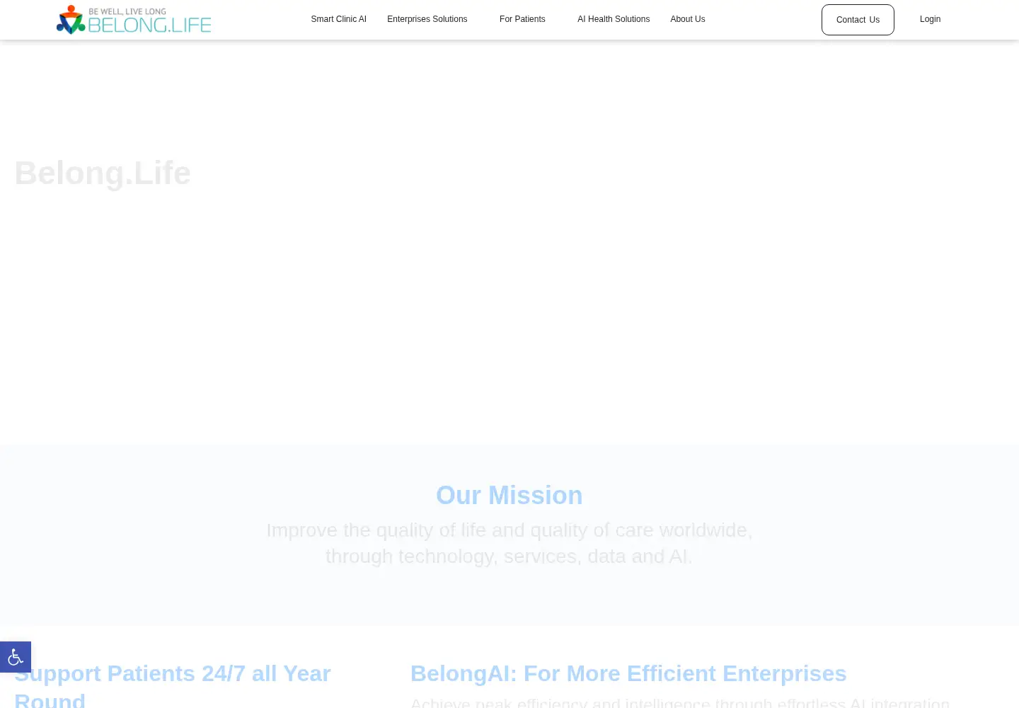 Screenshot of belong.life