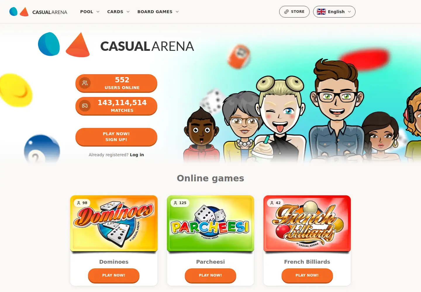 Screenshot of casualarena.com