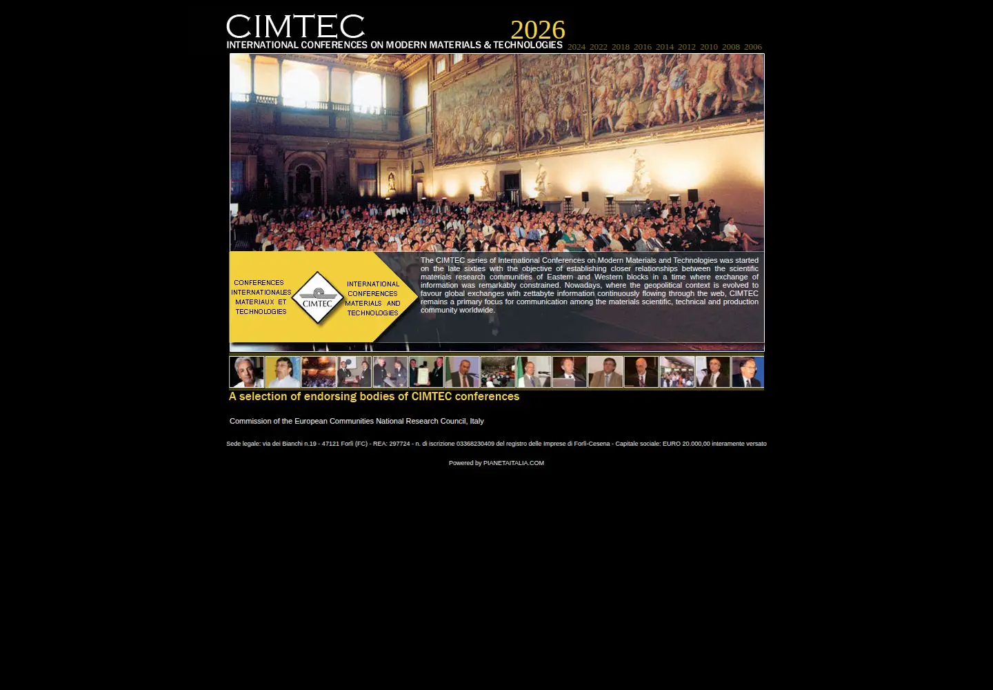 Screenshot of cimtec-congress.org