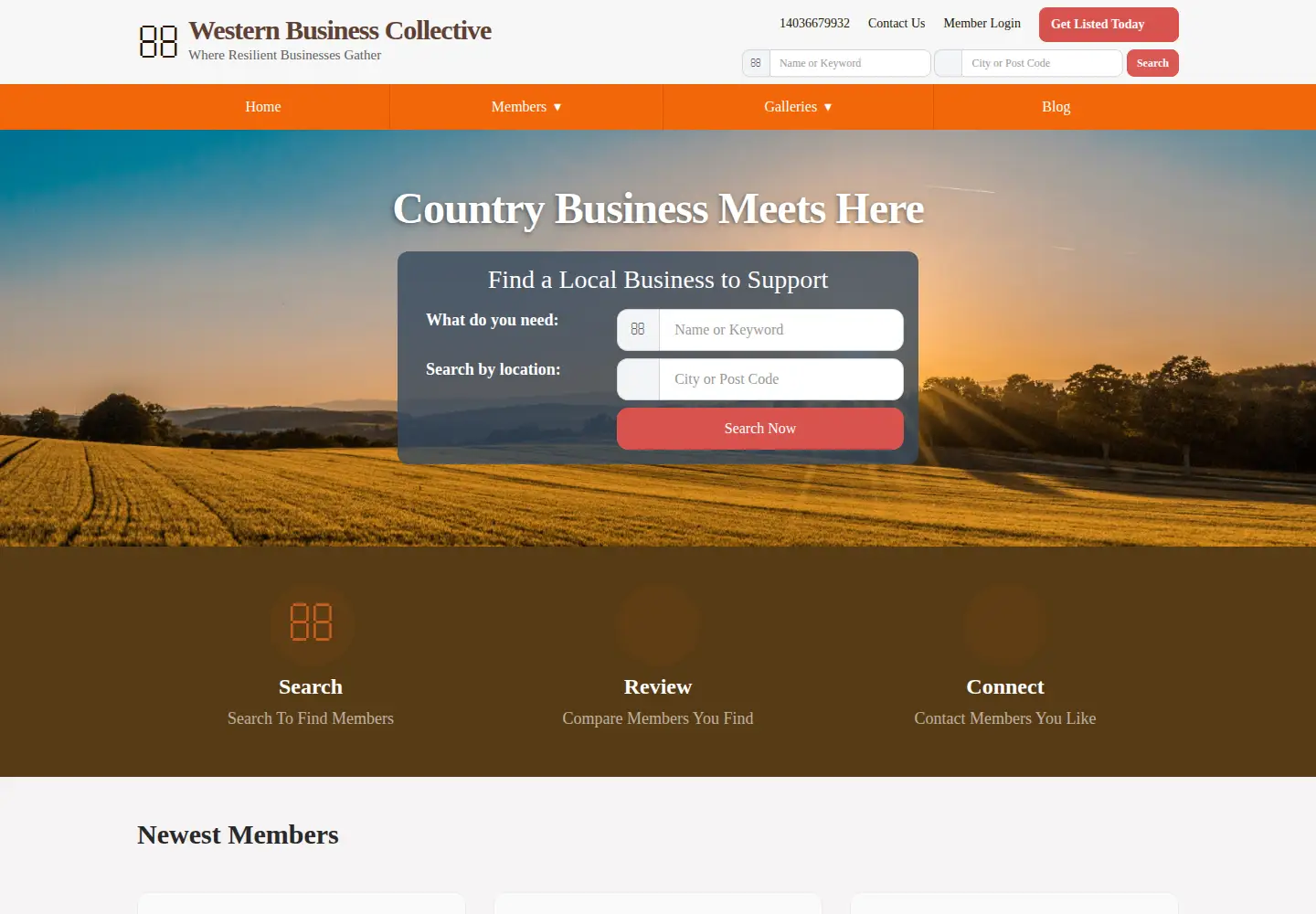 Screenshot of countrypwr.com