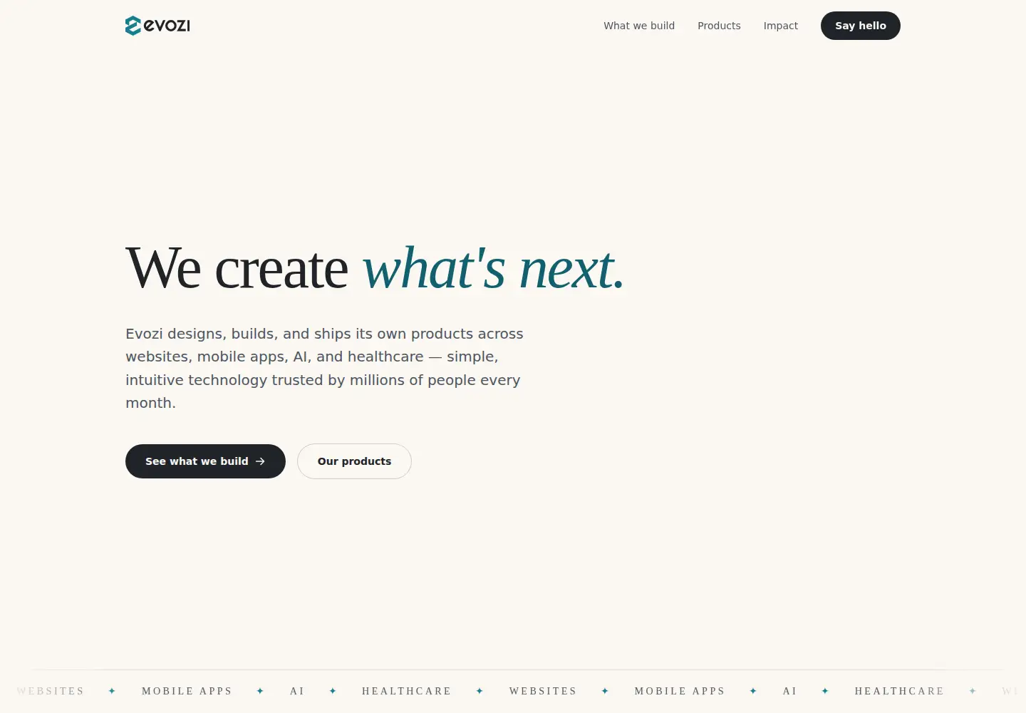 Screenshot of evozi.com