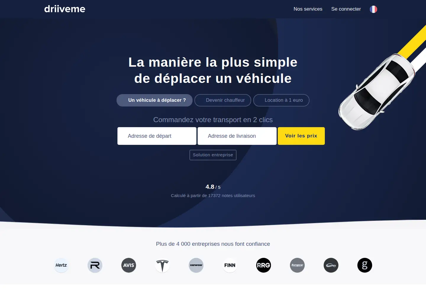 Screenshot of driiveme.com