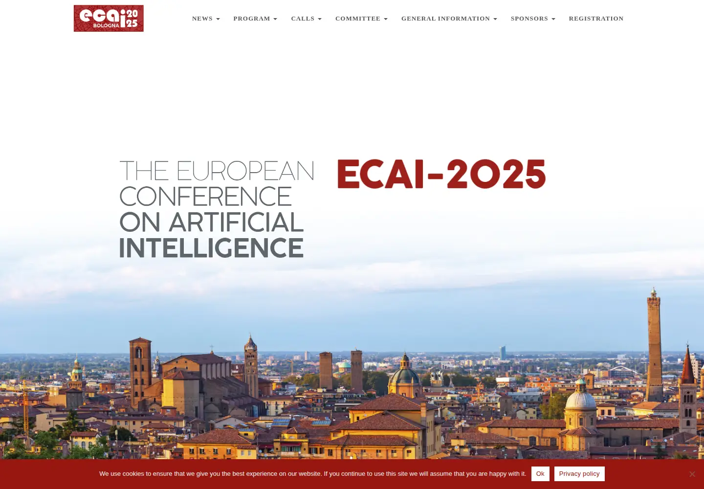 Screenshot of ecai2025.org