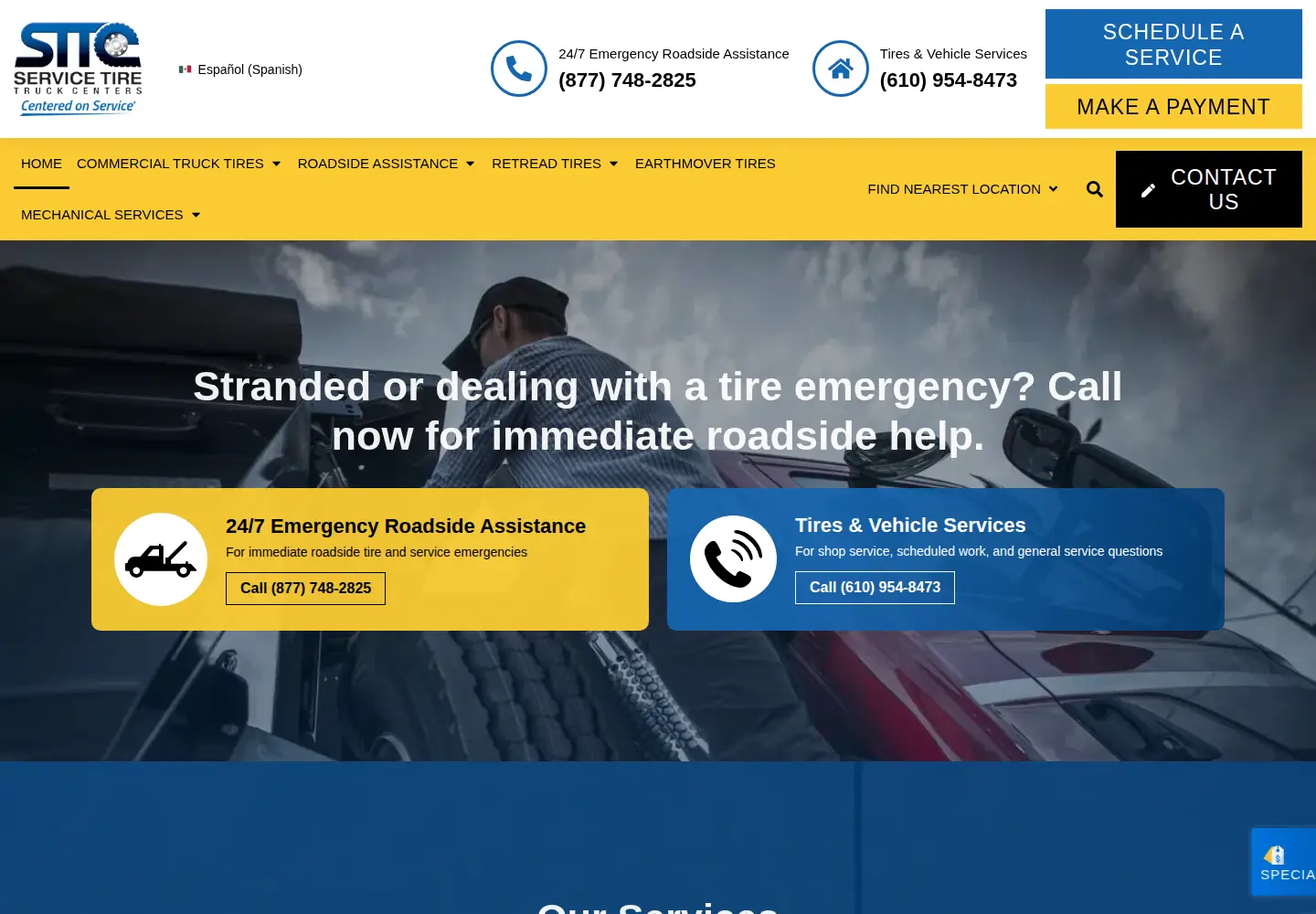 Screenshot of sttc.com