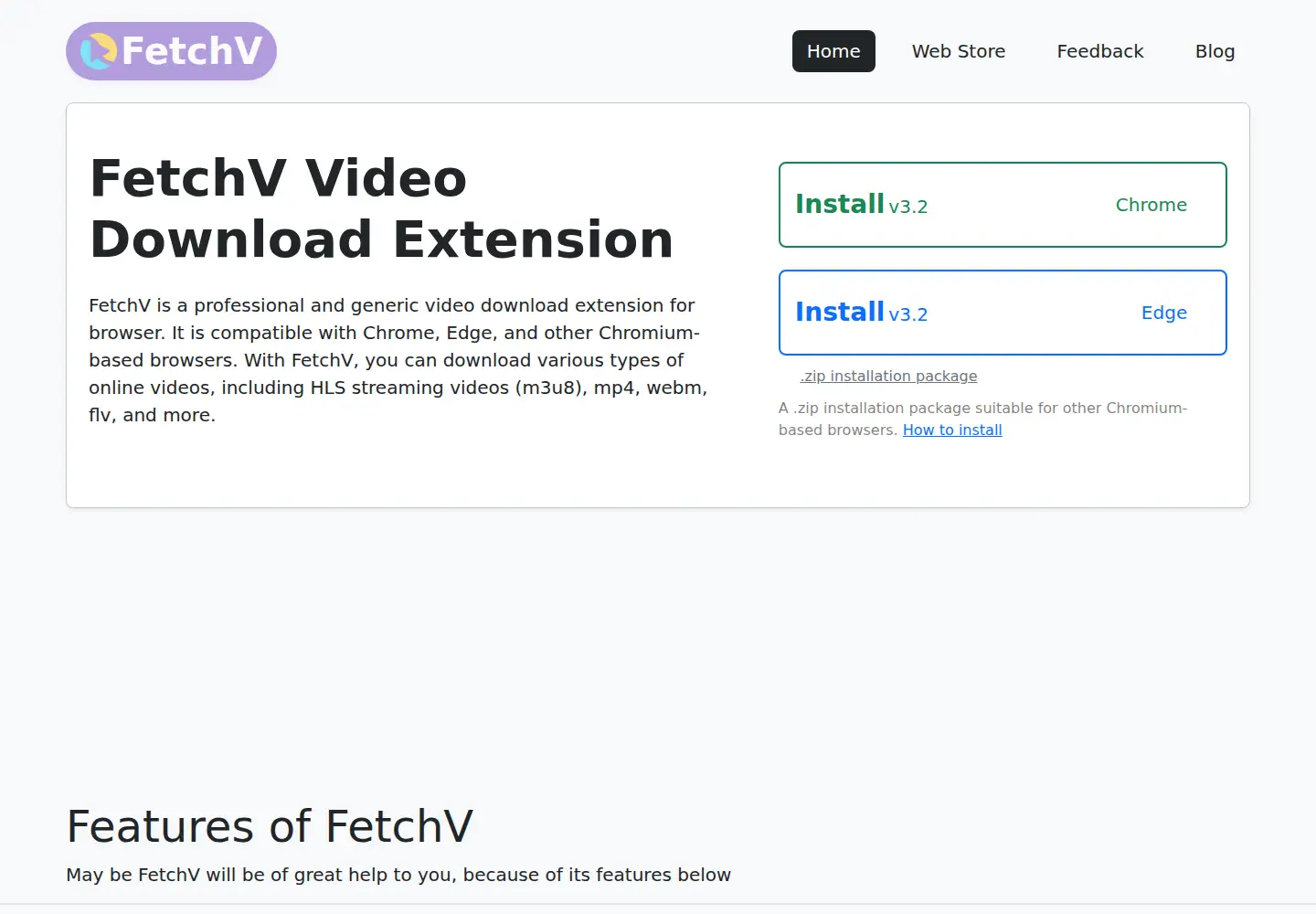 Screenshot of fetchv.net