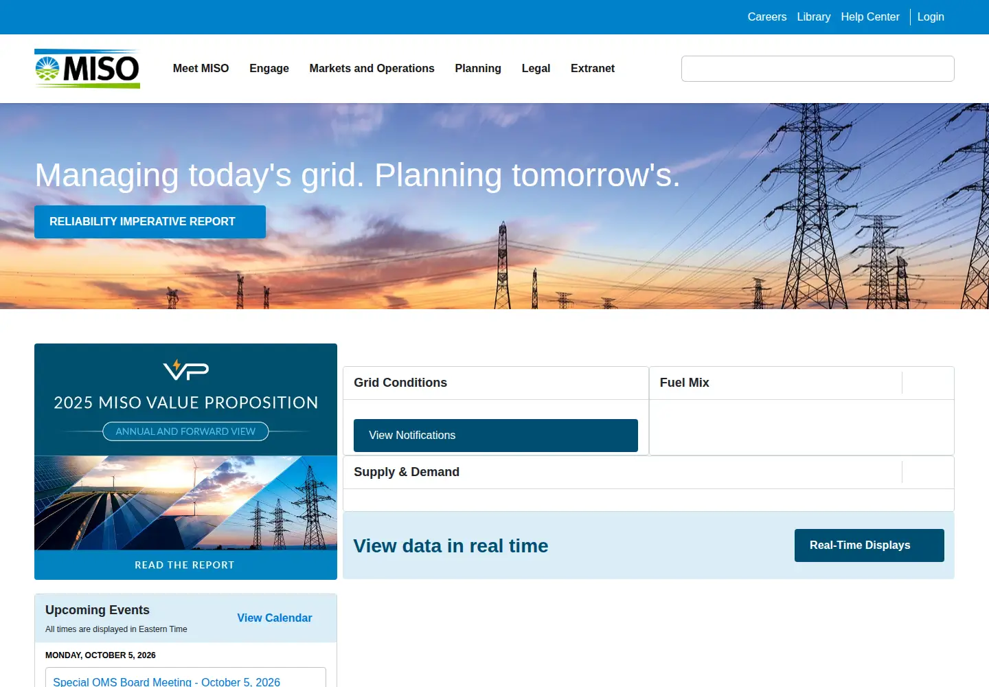 Screenshot of misoenergy.org