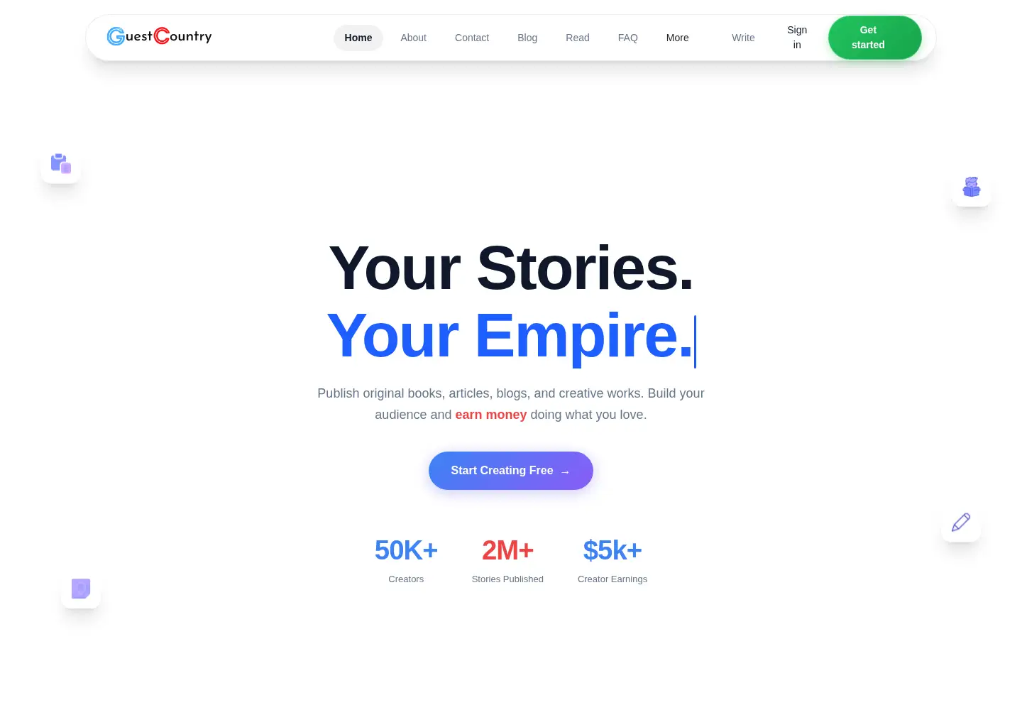 Screenshot of guestcountry.com