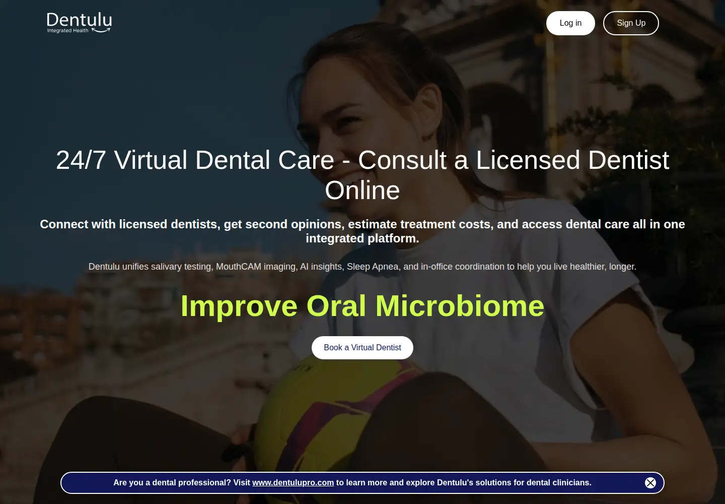 Captured homepage of dentulu.com in the current scan
