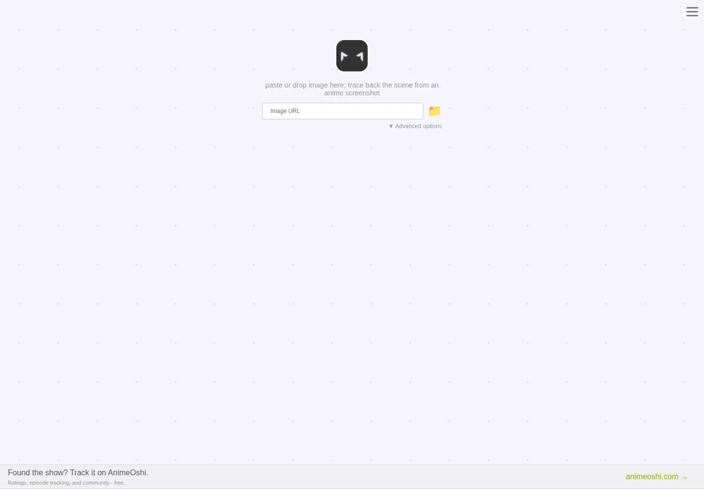 Screenshot of trace.moe