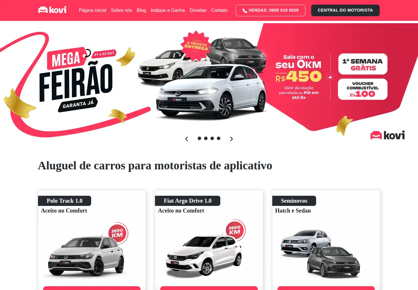 Captured homepage of kovi.com.br in the current scan