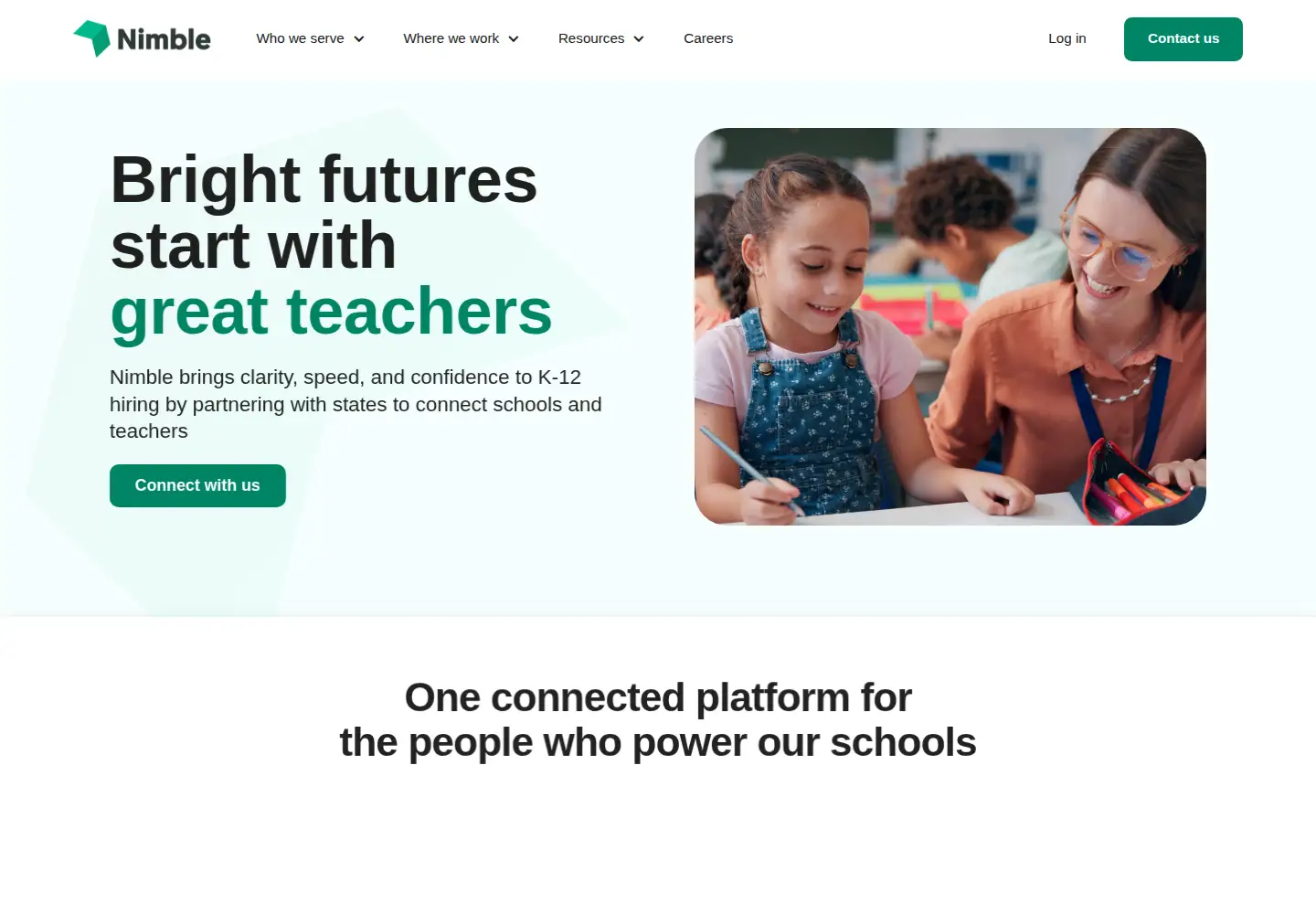 Screenshot of hirenimble.com