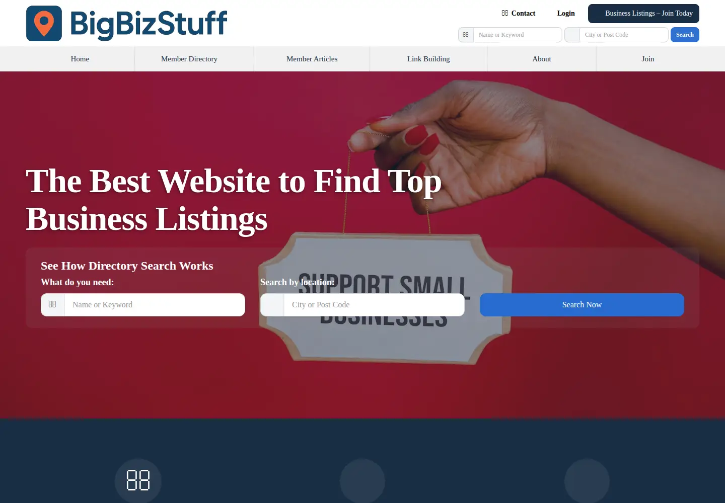 Screenshot of bigbizstuff.com