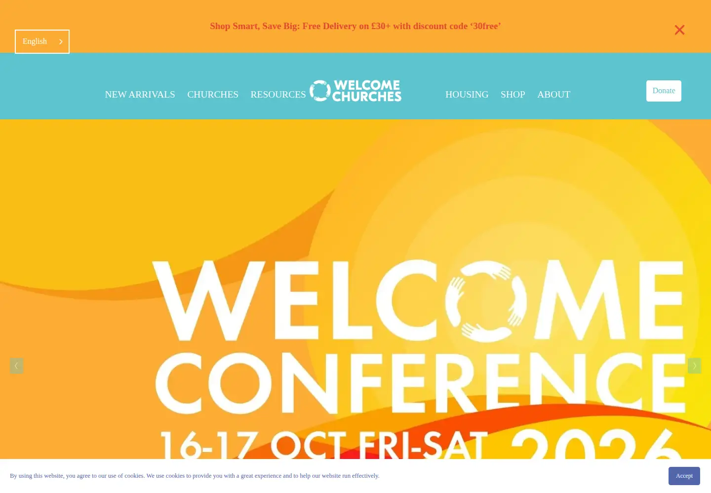 Screenshot of welcomechurches.org