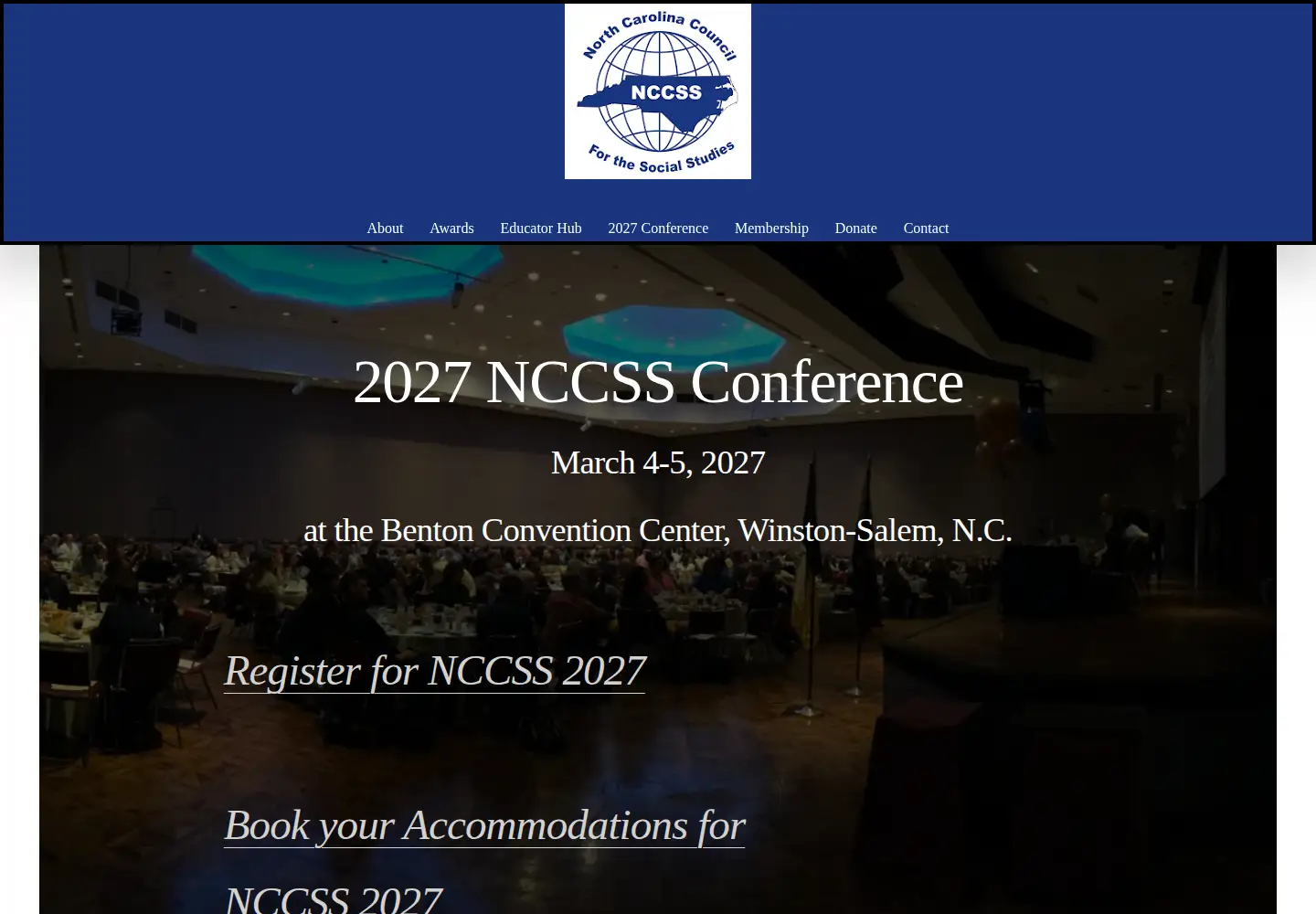 Screenshot of ncsocialstudies.org