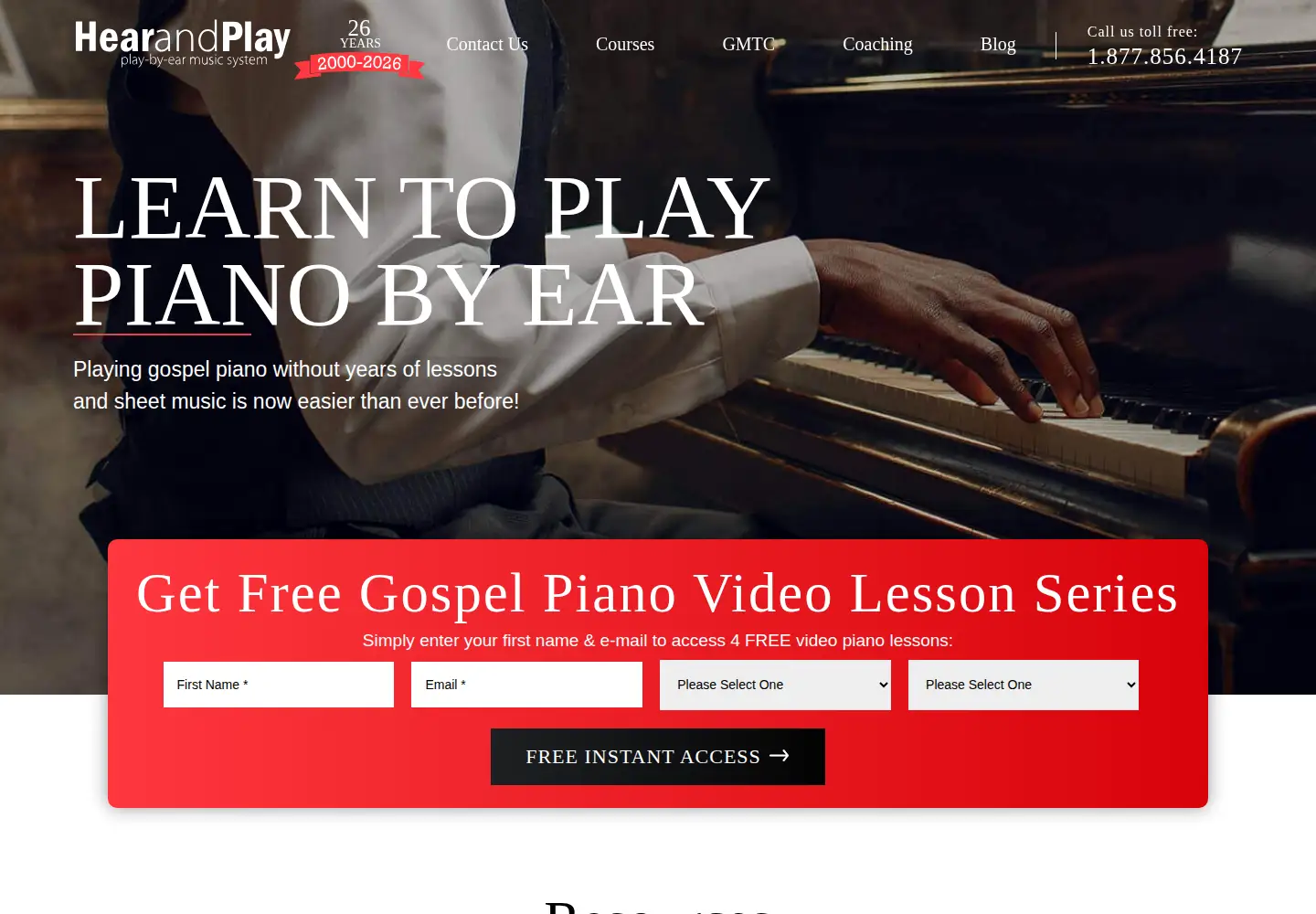 Screenshot of hearandplay.com