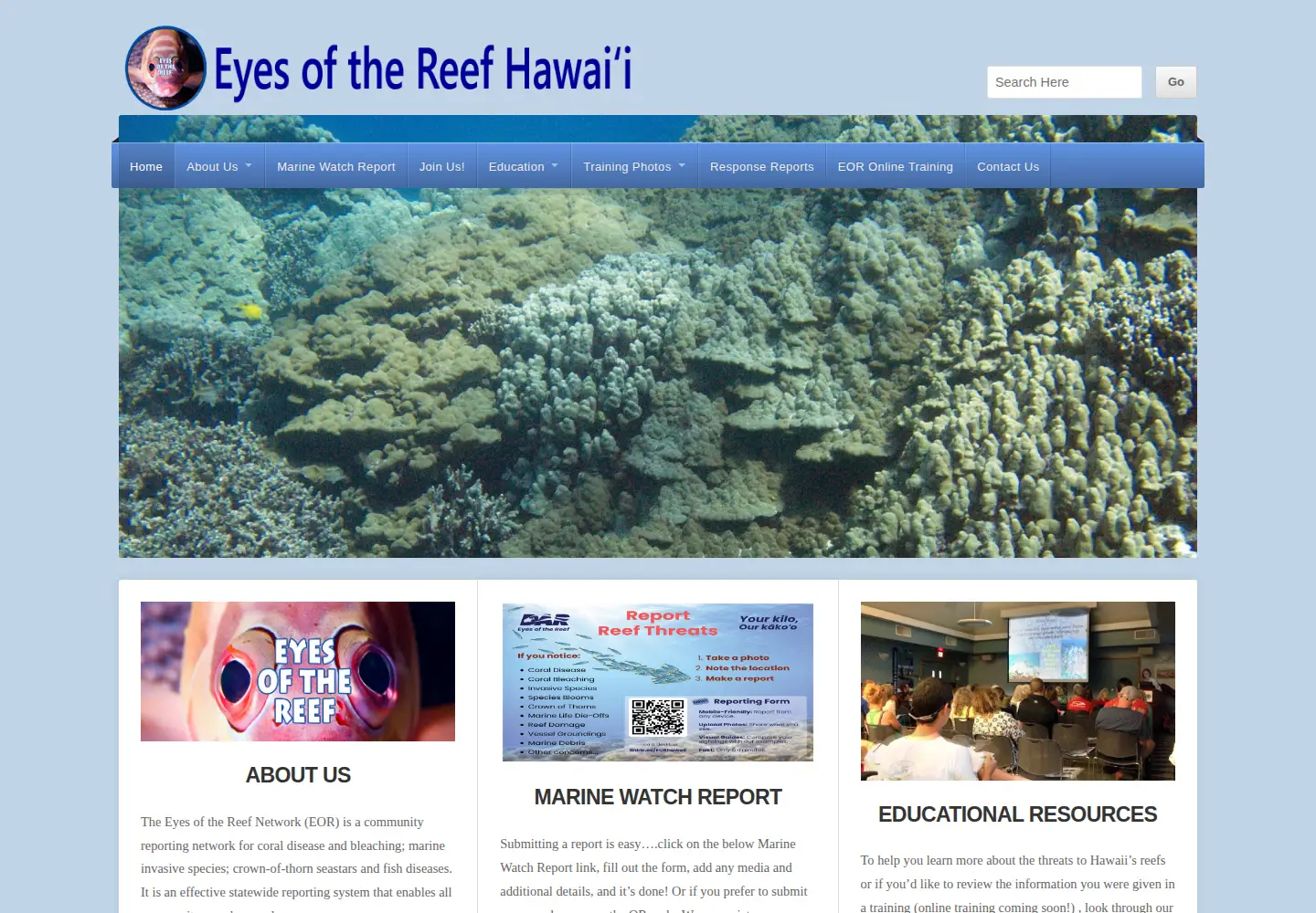 Screenshot of eorhawaii.org