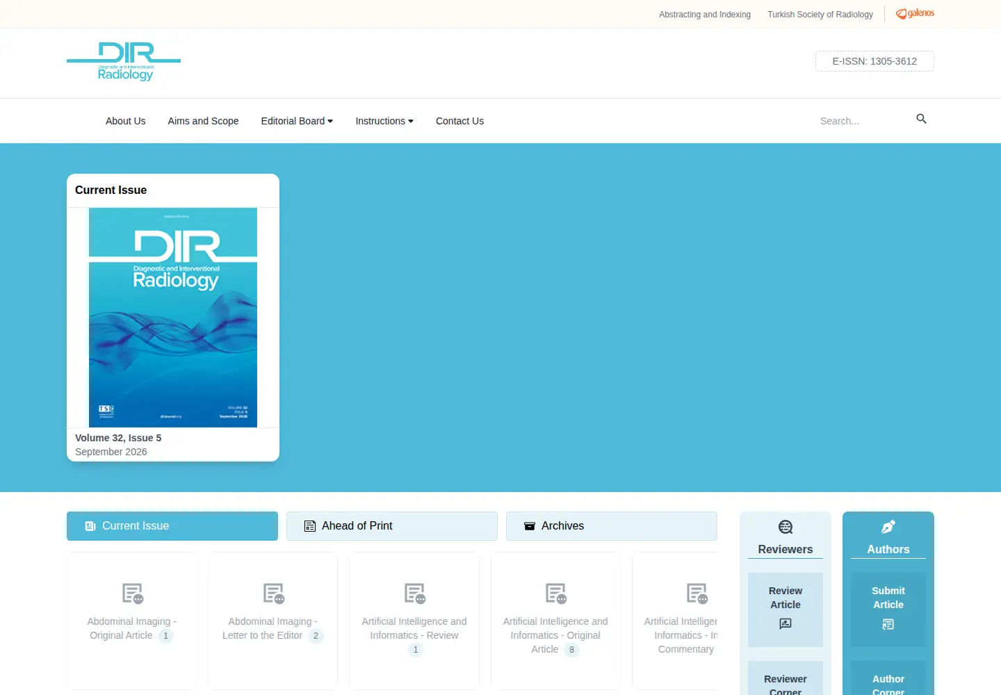 Captured homepage of dirjournal.org in the current scan