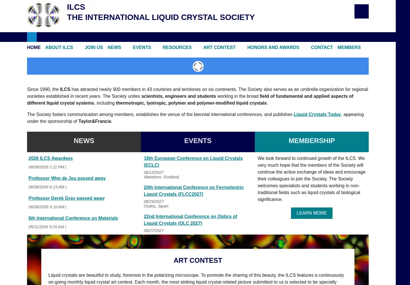 Screenshot of ilcsoc.org