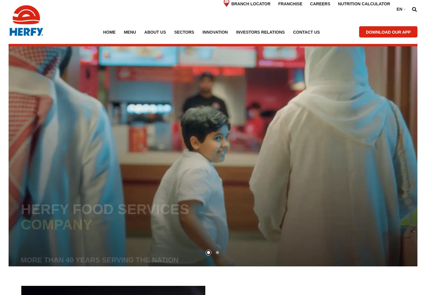 Screenshot of herfy.com