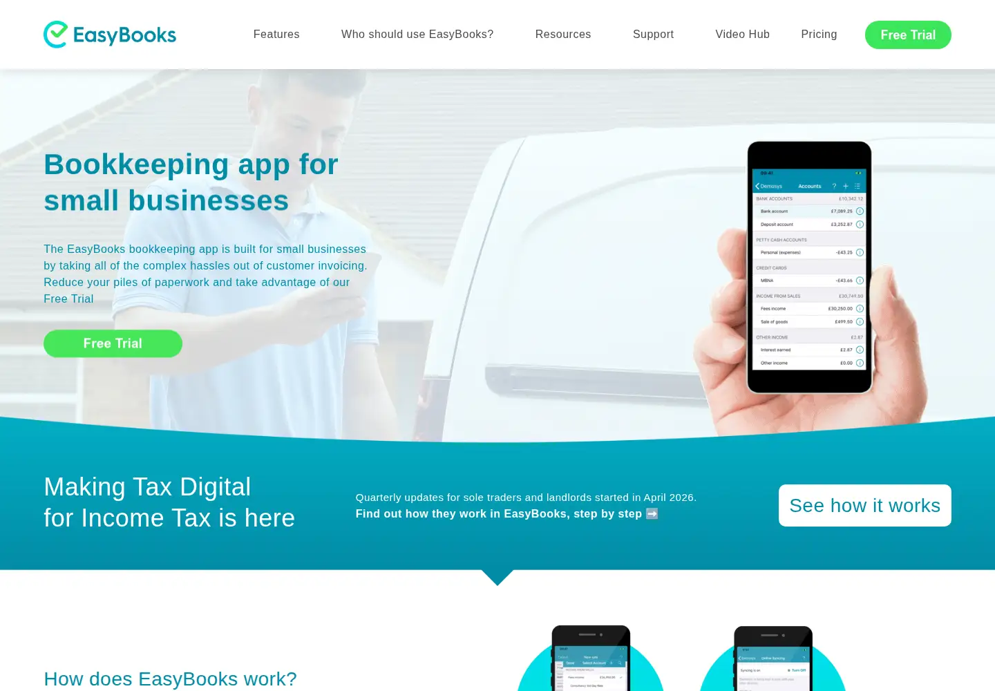 Screenshot of easybooksapp.com