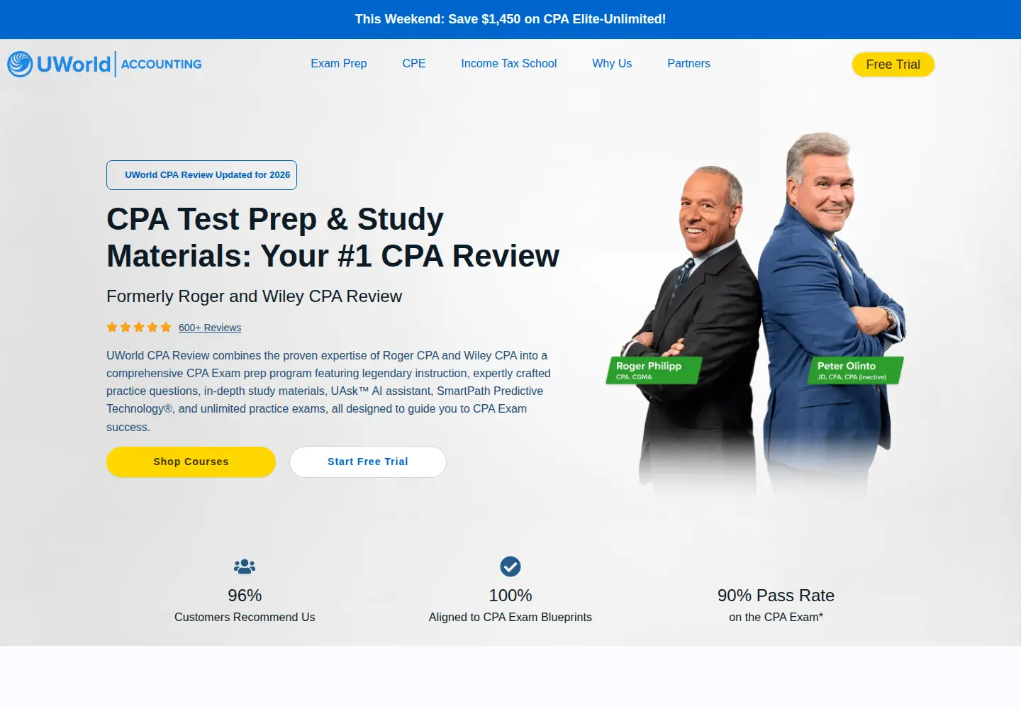Screenshot of rogercpareview.com