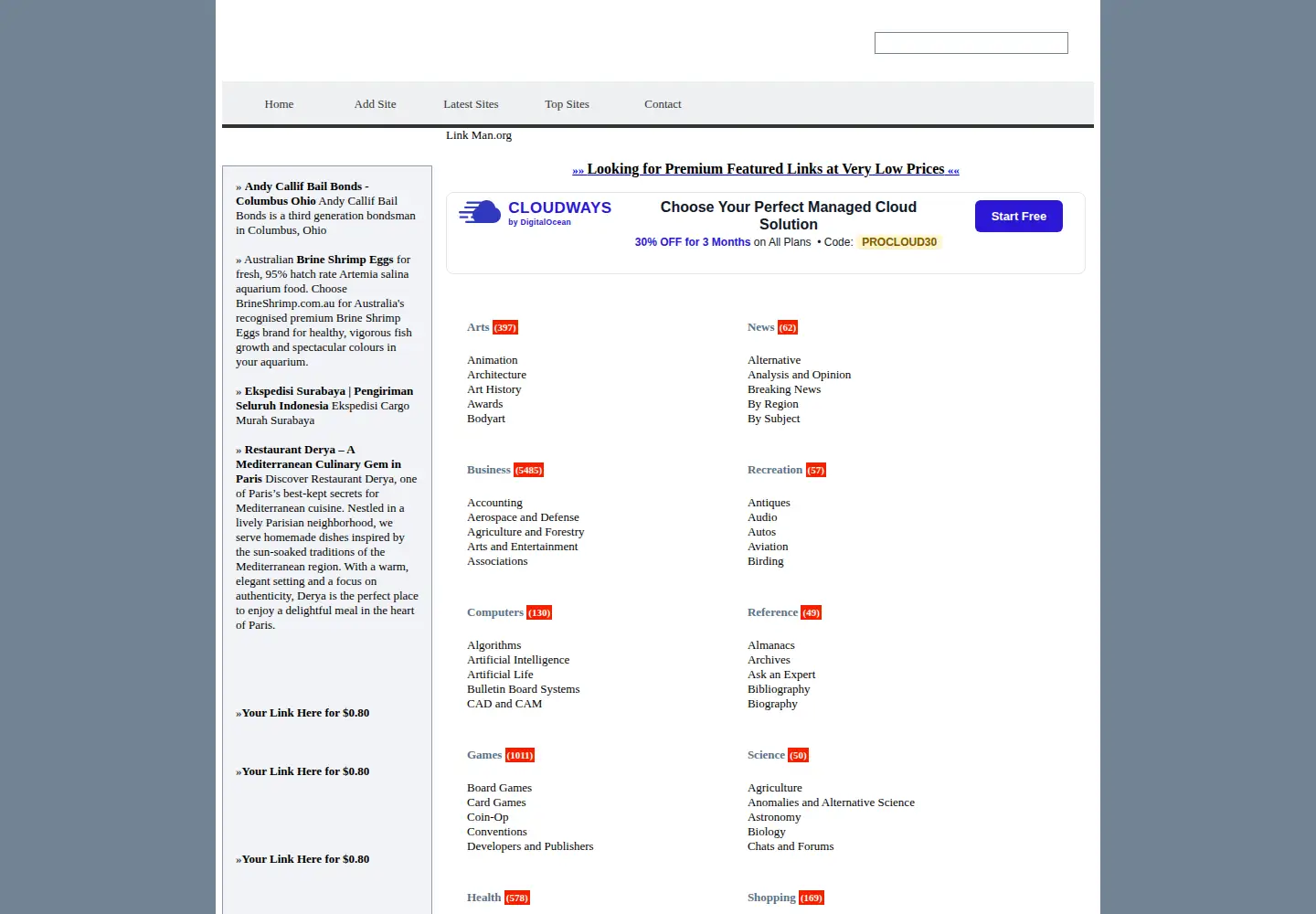 Screenshot of link-man.org