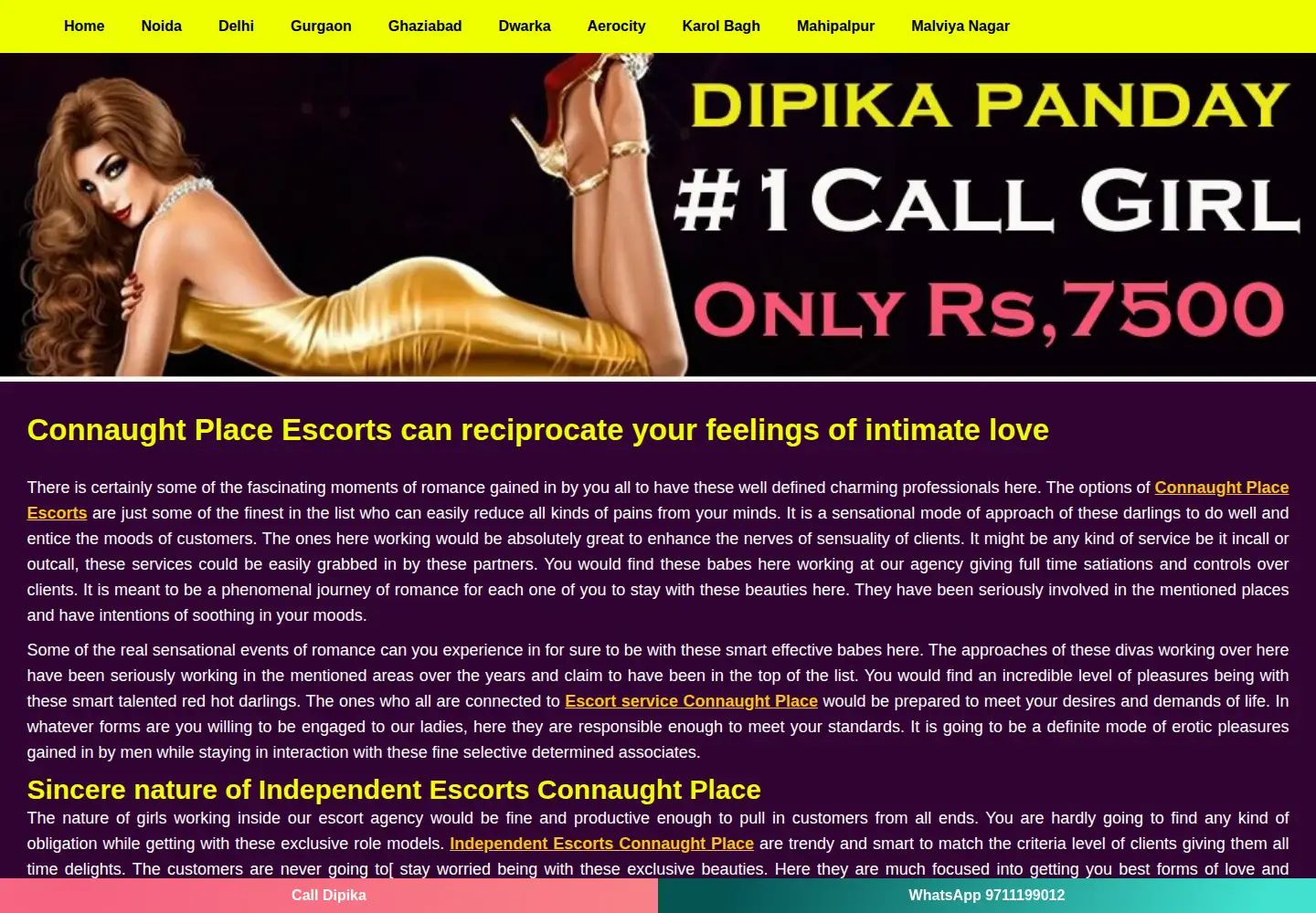 Screenshot of dipikapanday.com