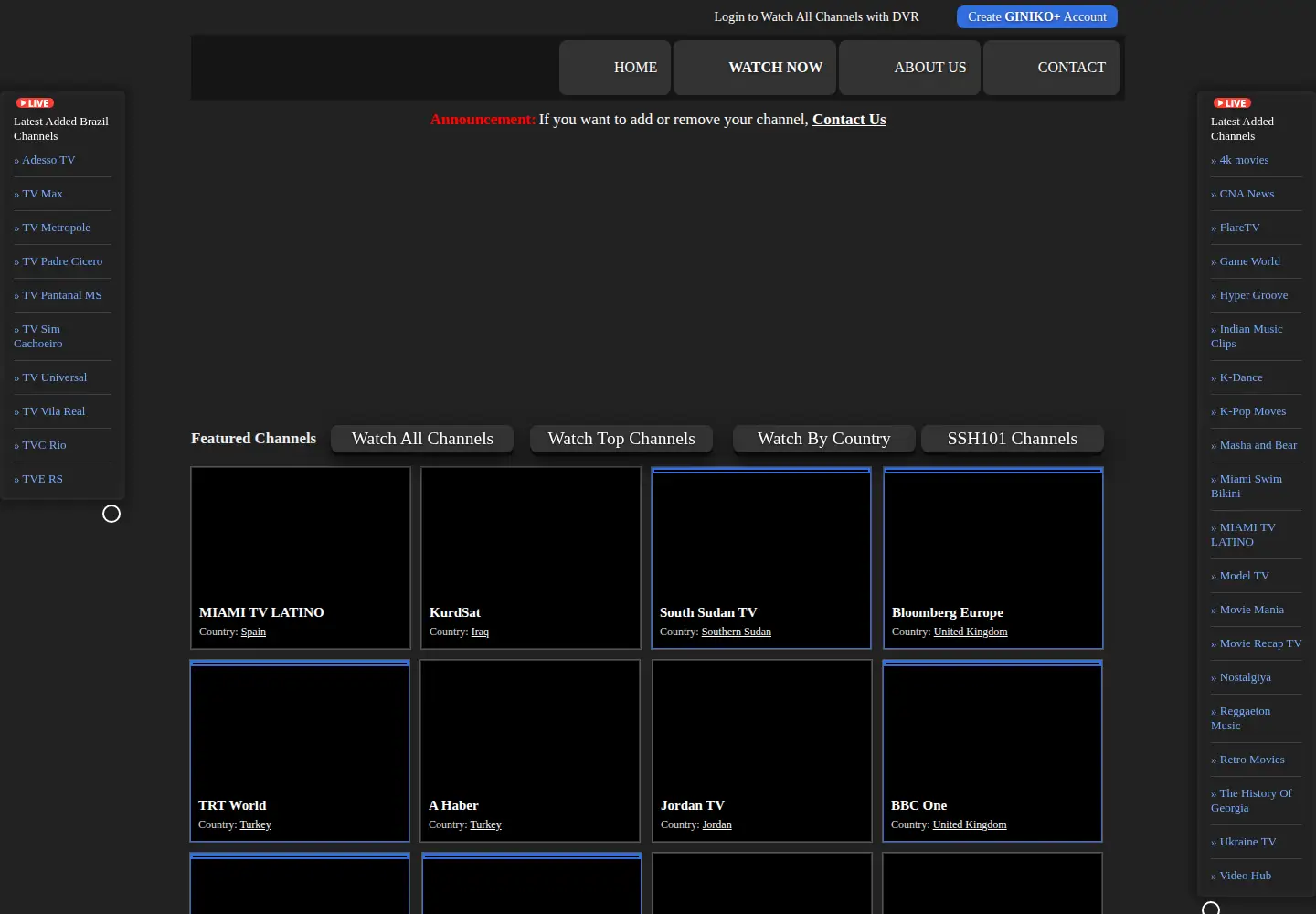 Screenshot of giniko.com