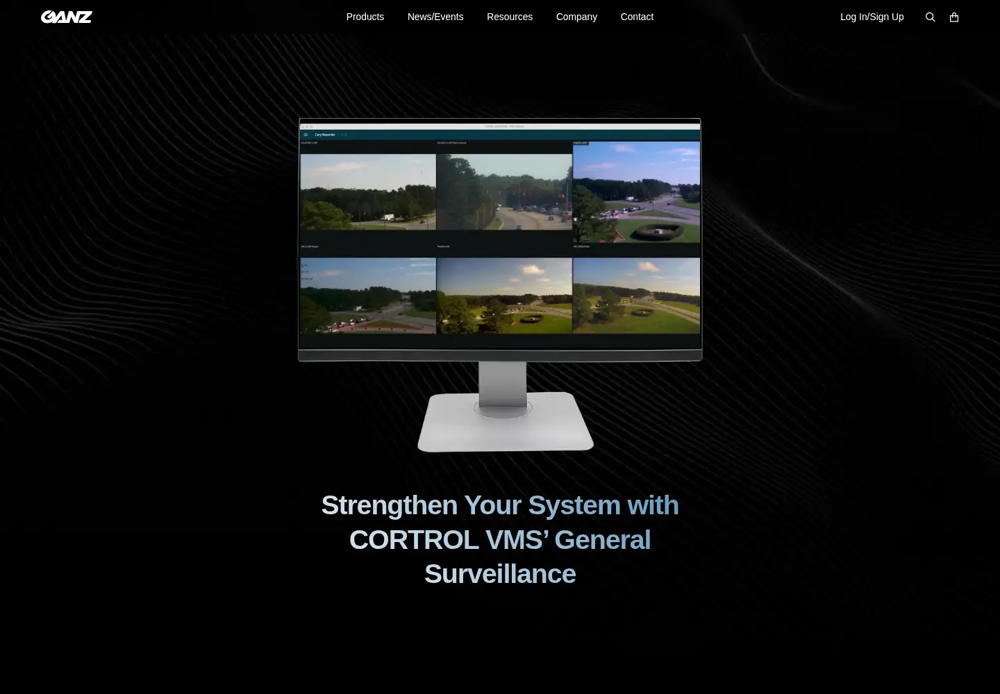 Screenshot of ganzsecurity.com