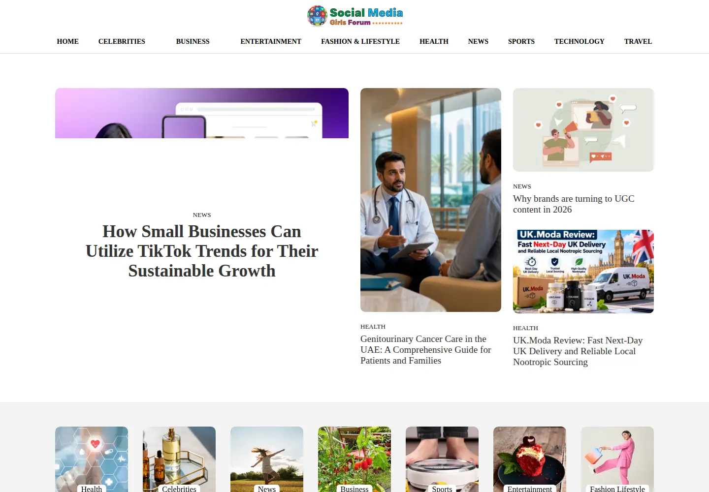 Screenshot of socialmediagirlsforum.co.uk