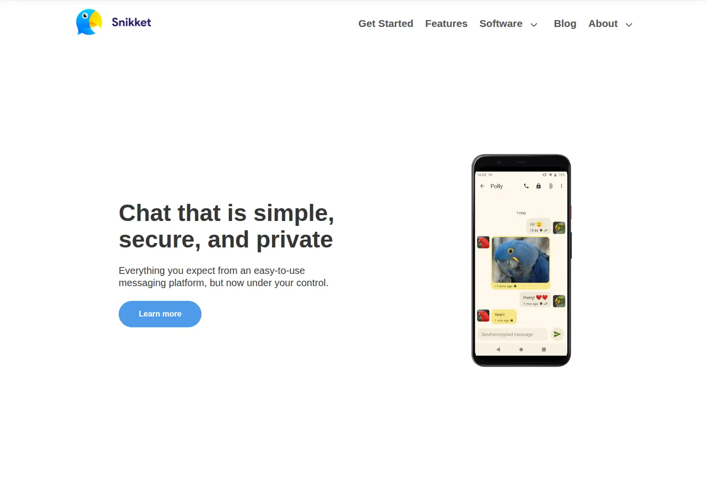Screenshot of snikket.org
