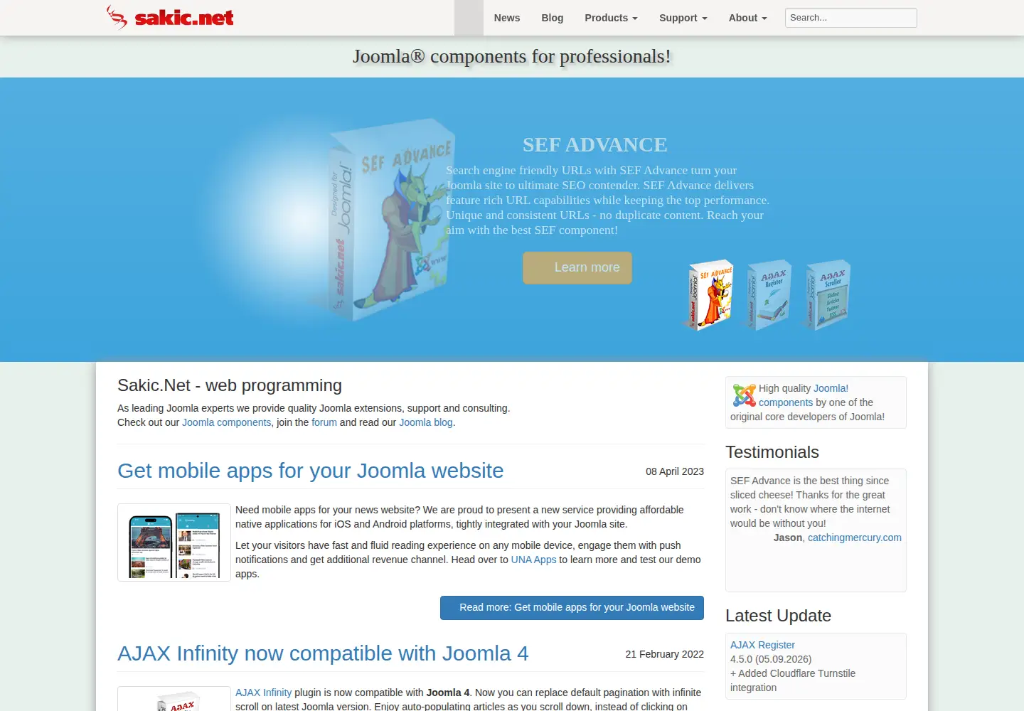 Screenshot of sakic.net