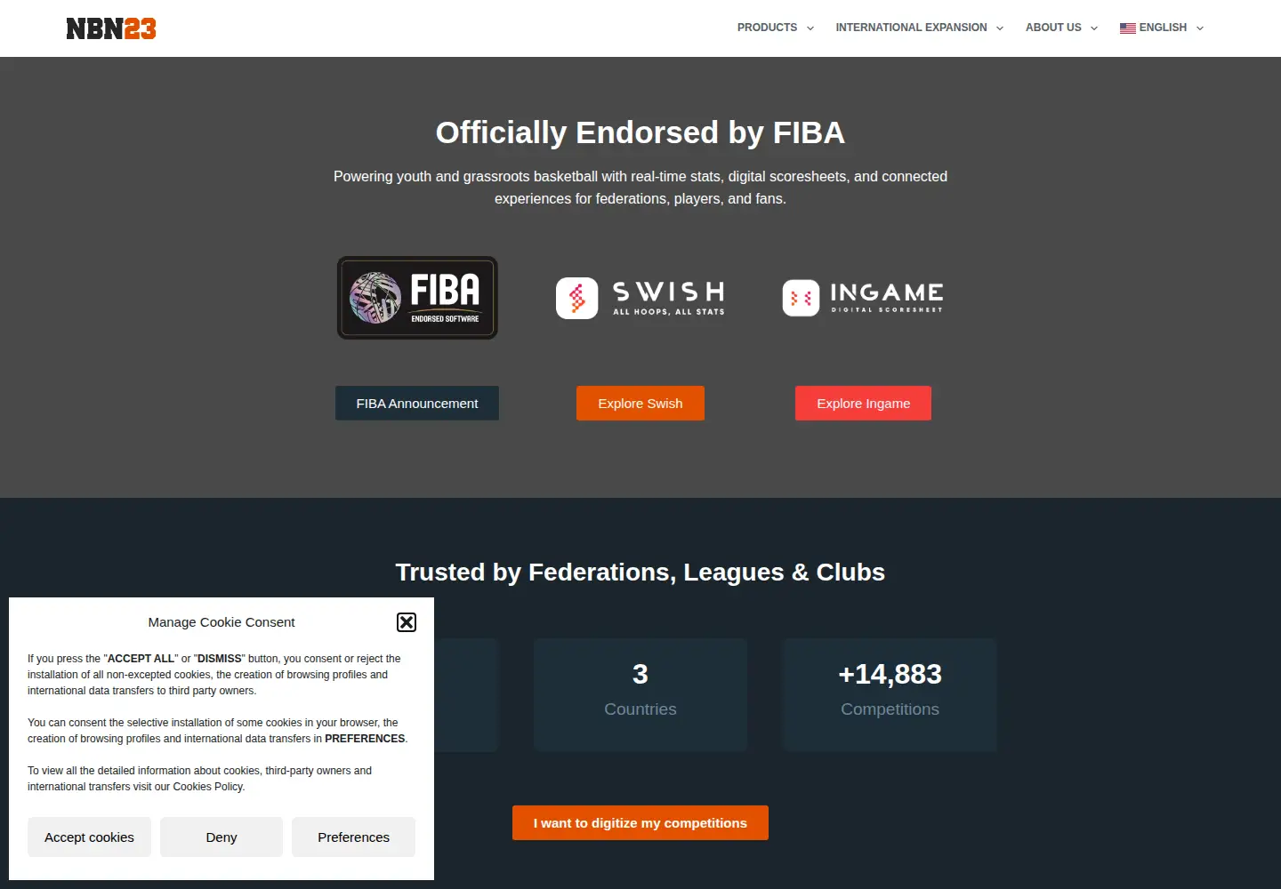 Screenshot of nbn23.com