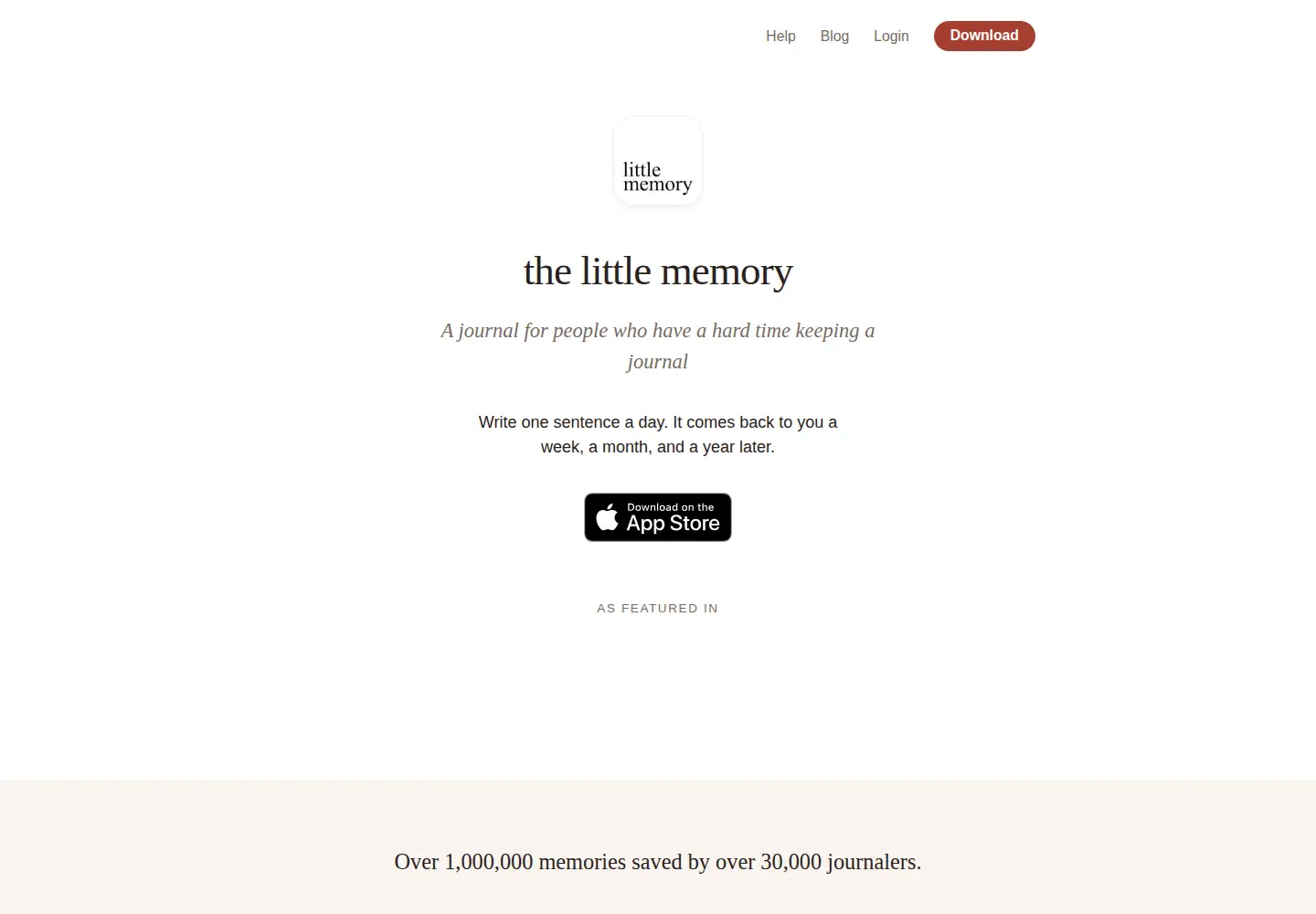Screenshot of thelittlememory.com