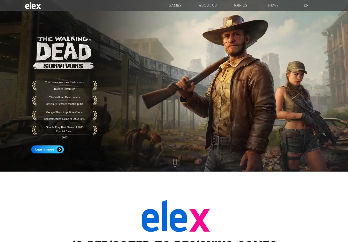 Screenshot of elex-tech.com