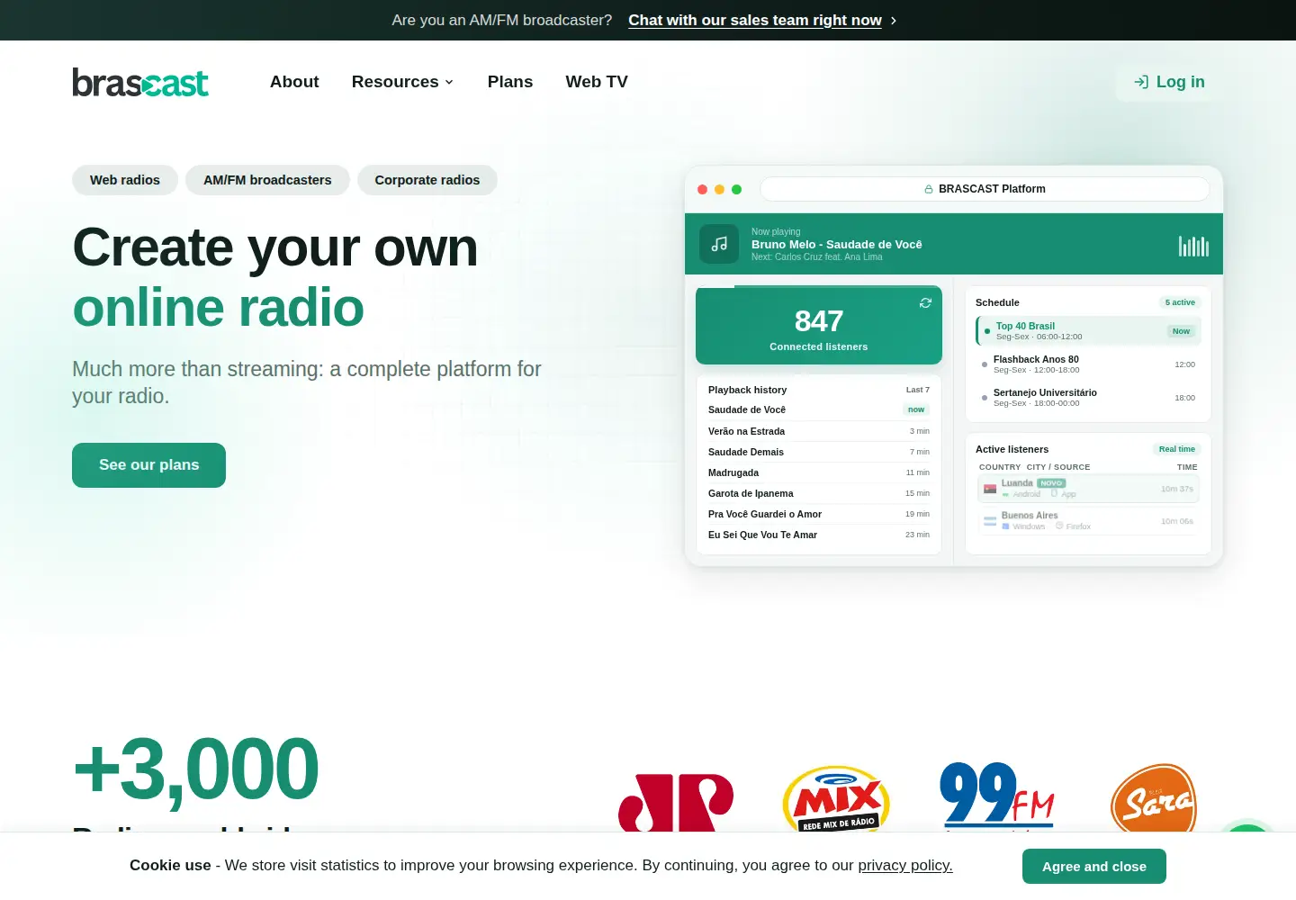 Screenshot of brascast.com