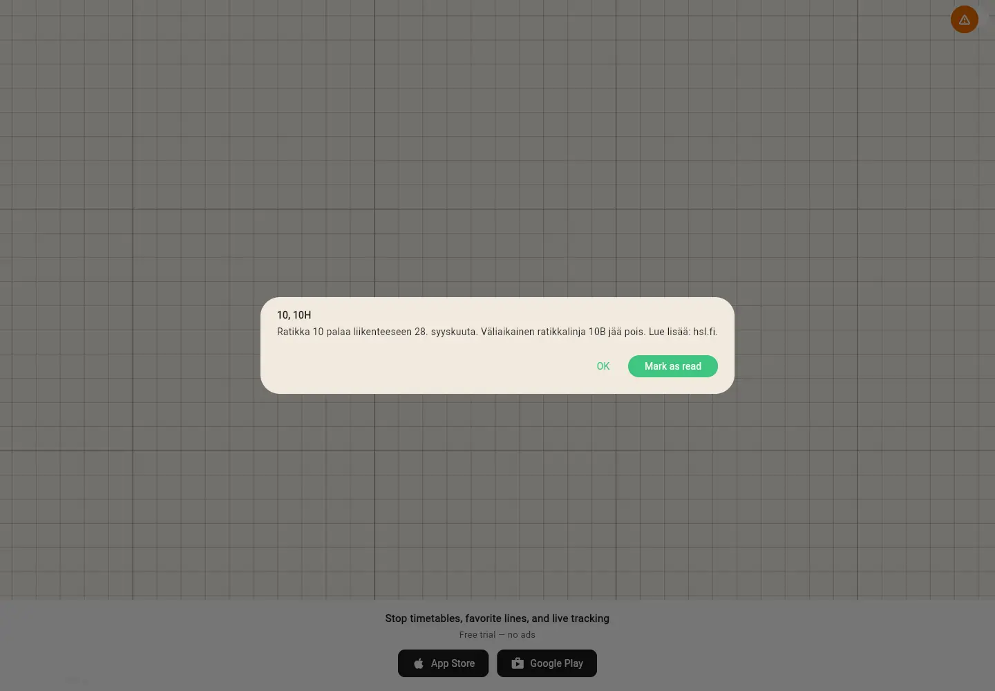 Screenshot of sporat.fi