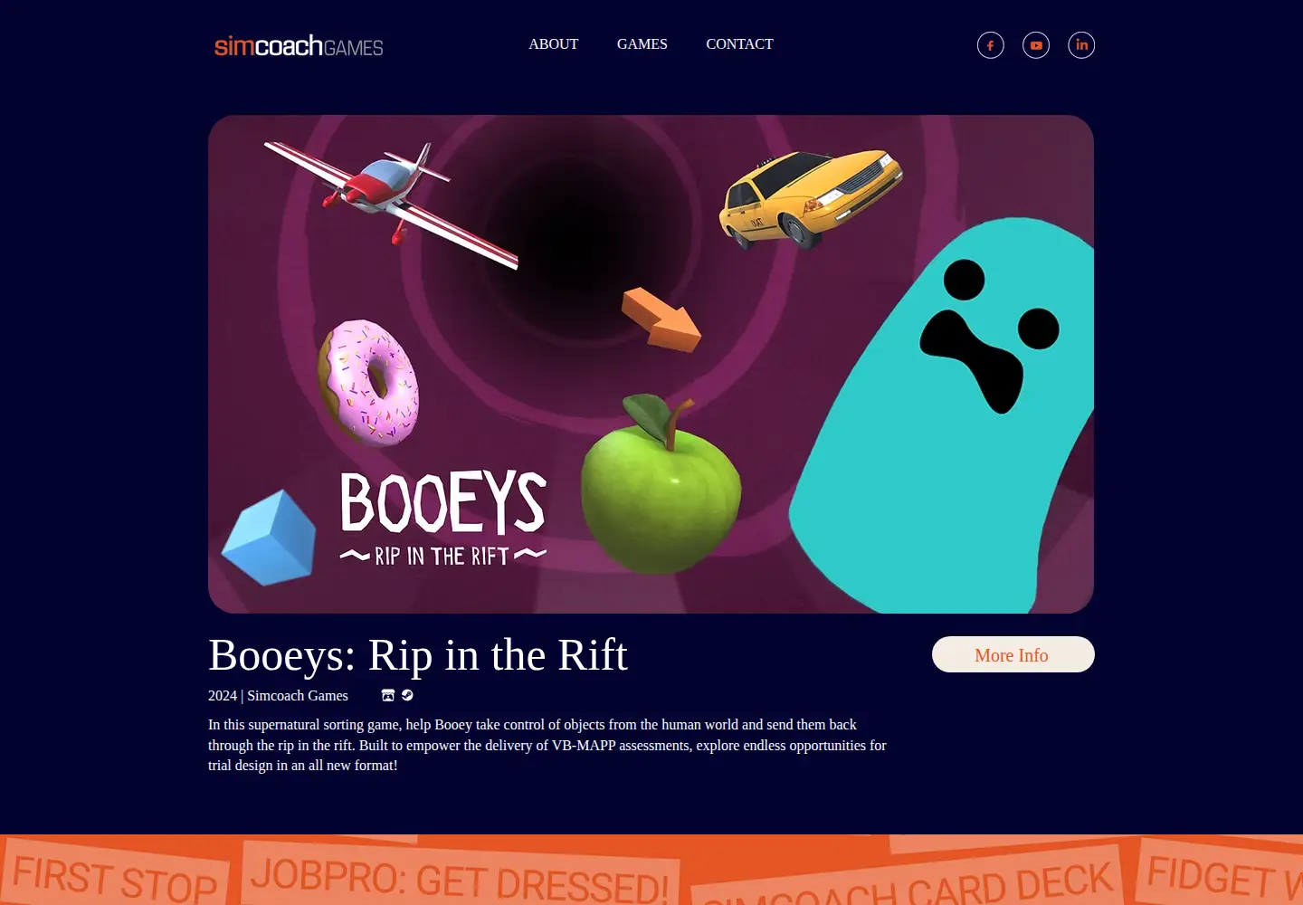 Screenshot of simcoachgames.com