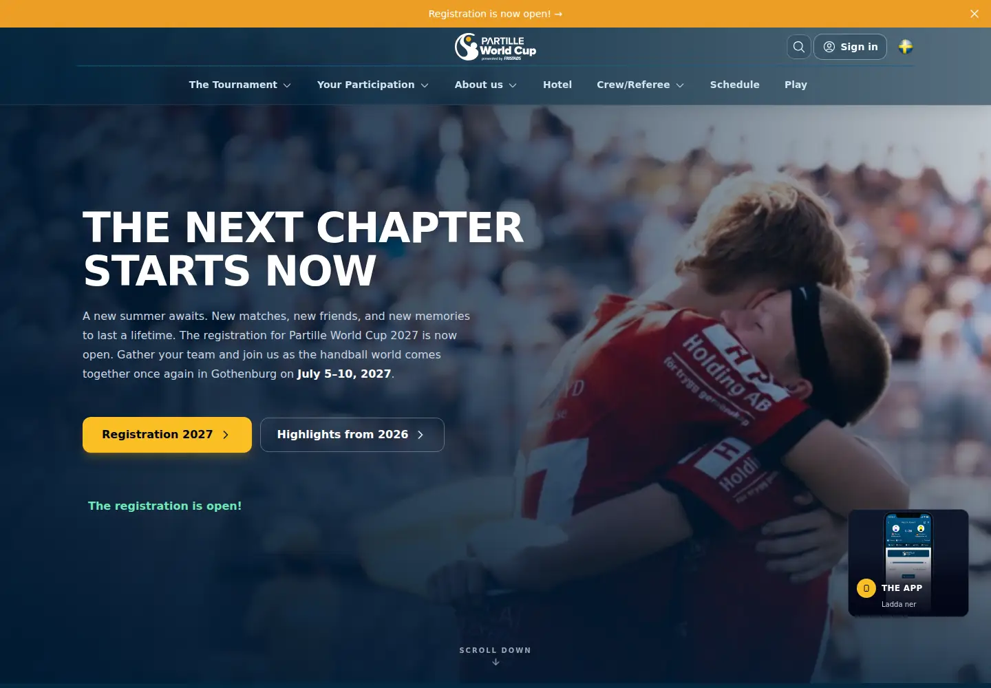 Screenshot of partillecup.com