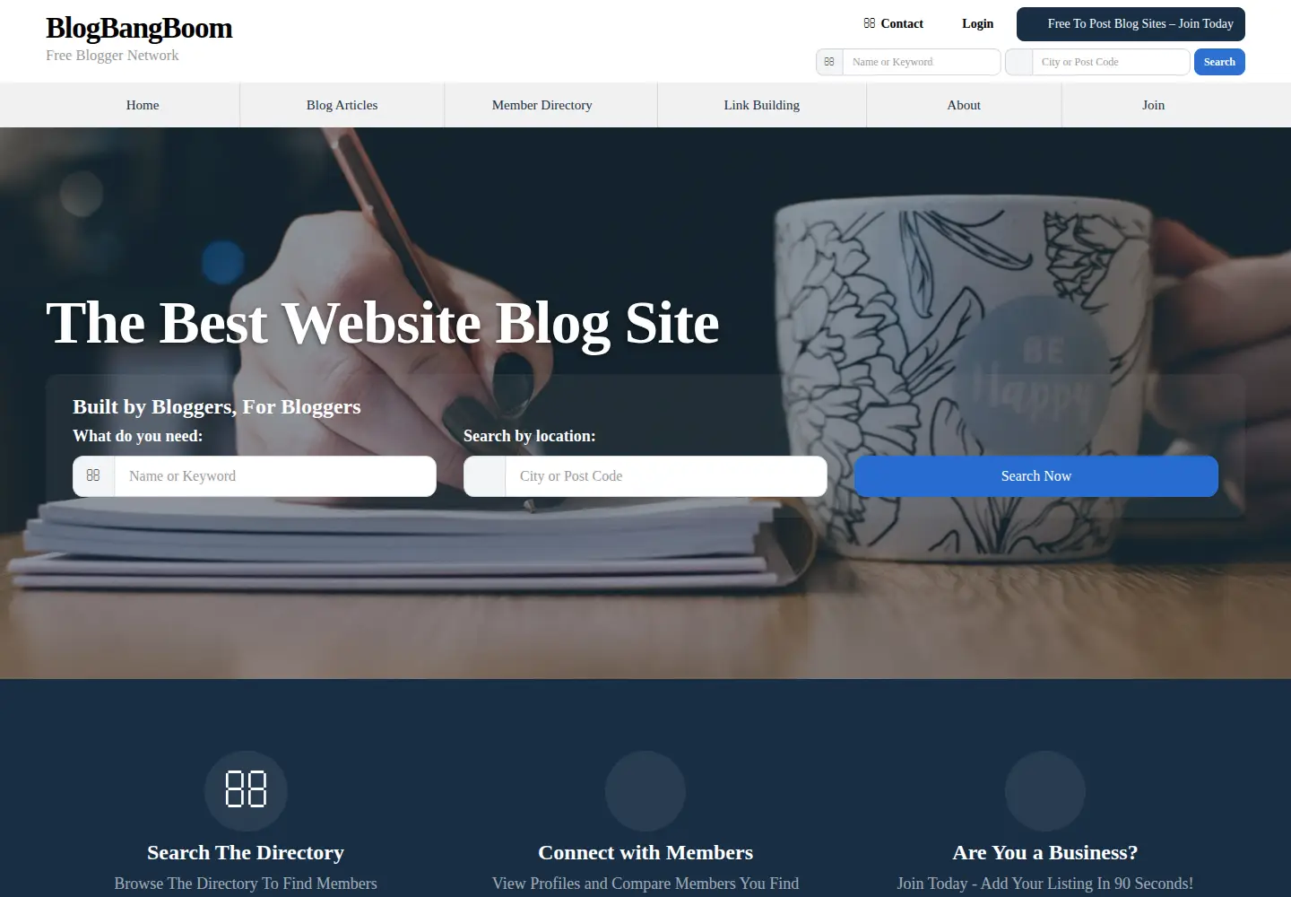 Screenshot of blogbangboom.com