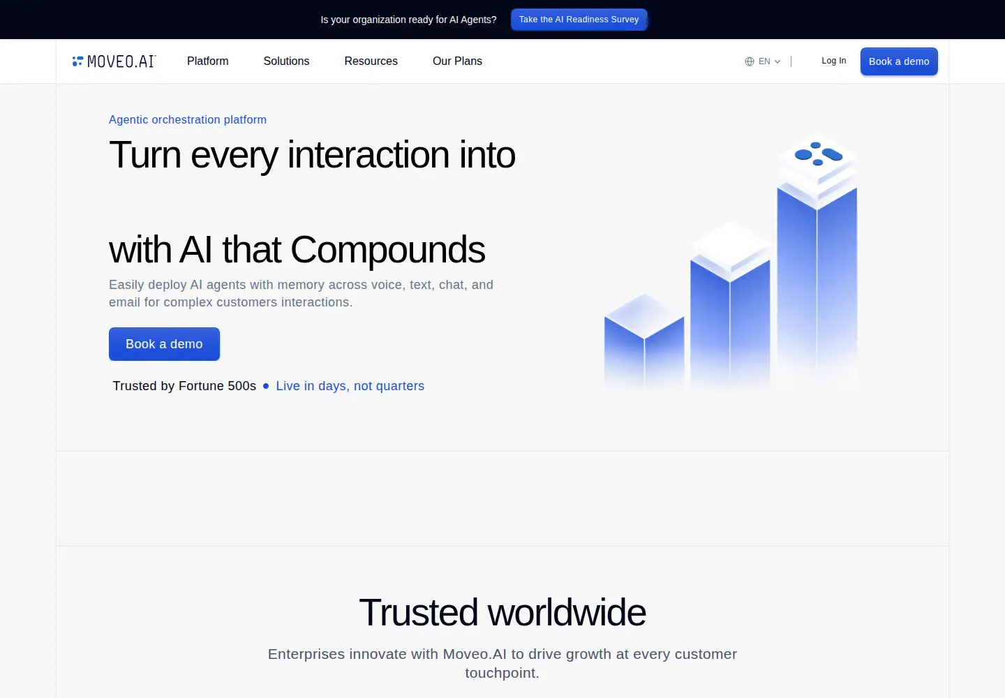 Captured homepage of moveo.ai in the current scan