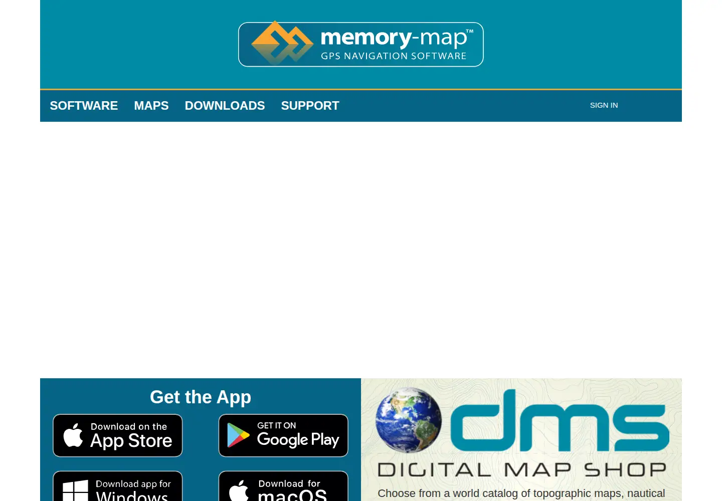 Screenshot of memory-map.com