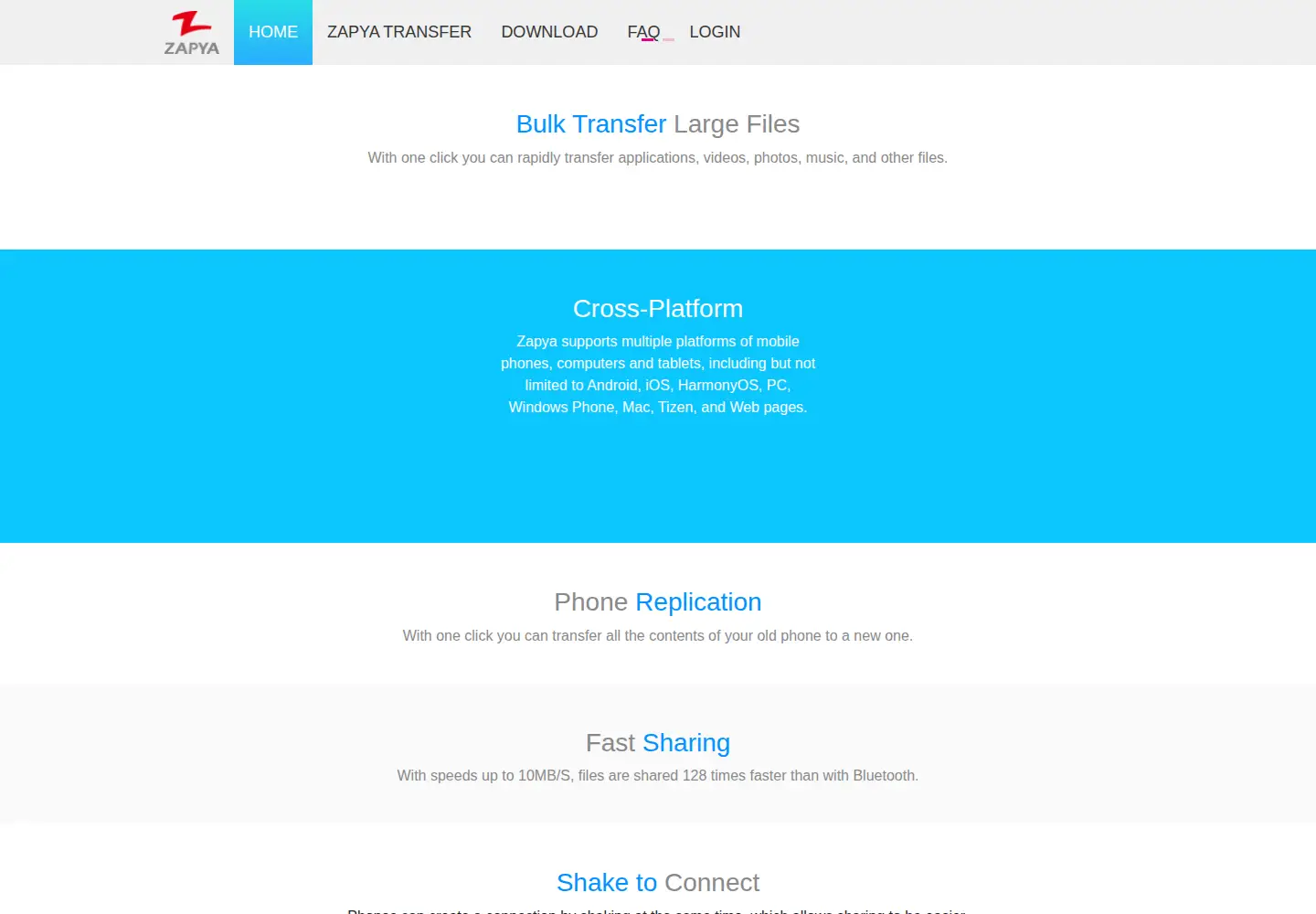 Captured homepage of izapya.com in the current scan
